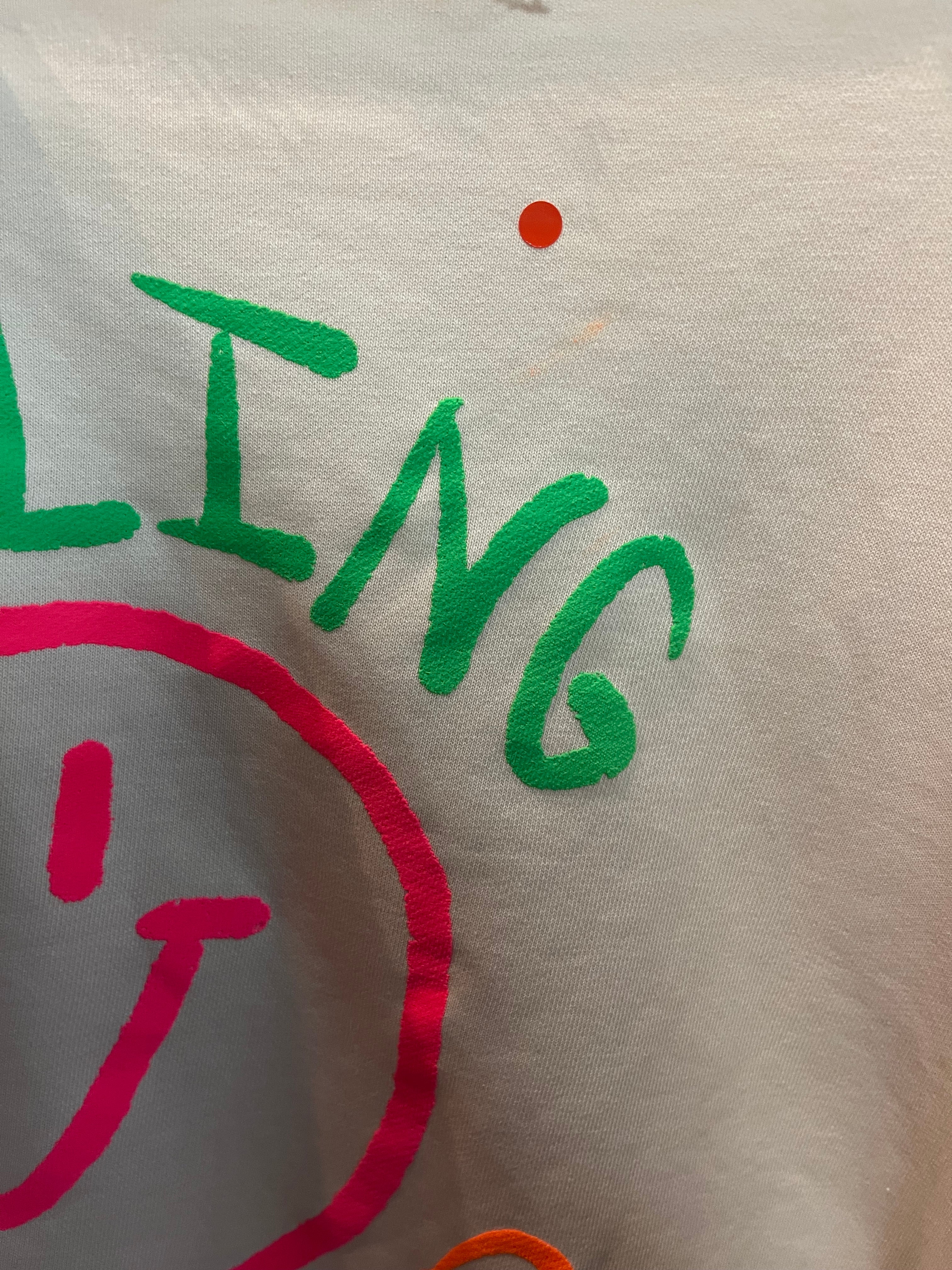 Zweite Wahl - Oversize Sweatshirt „Feeling Good“, beige - kein Umtausch