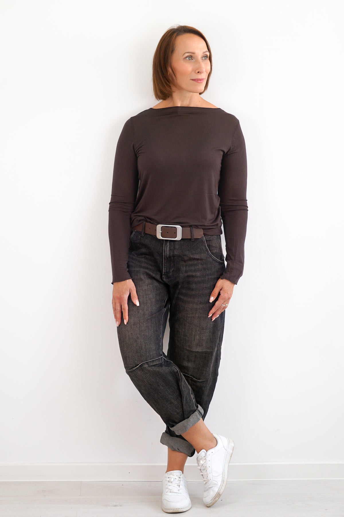 Sexy Woman Barrel Jeans