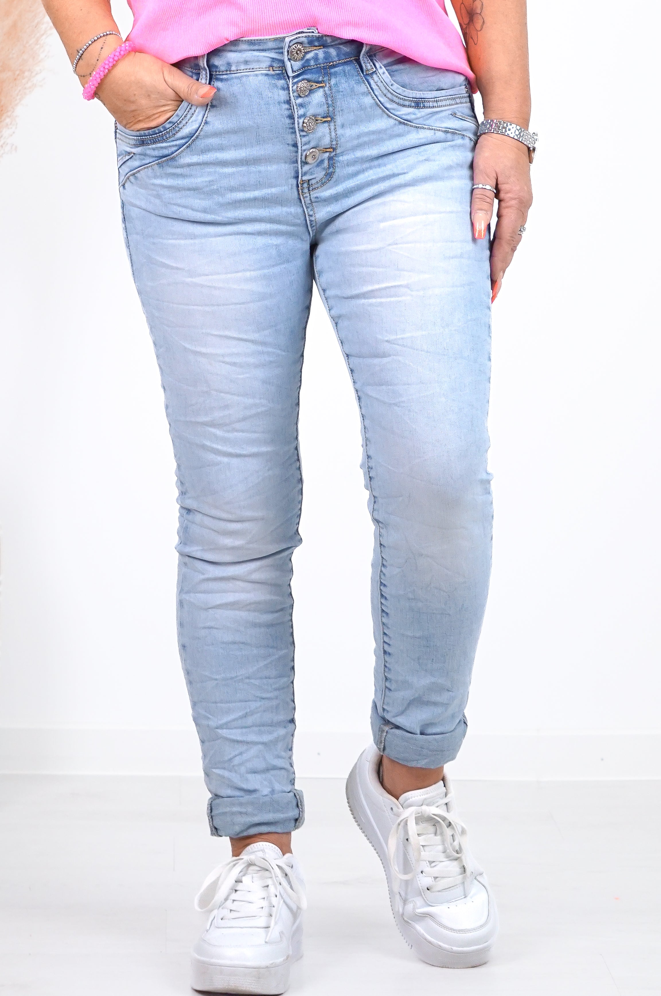 Jewelly Jeans in heller Waschung