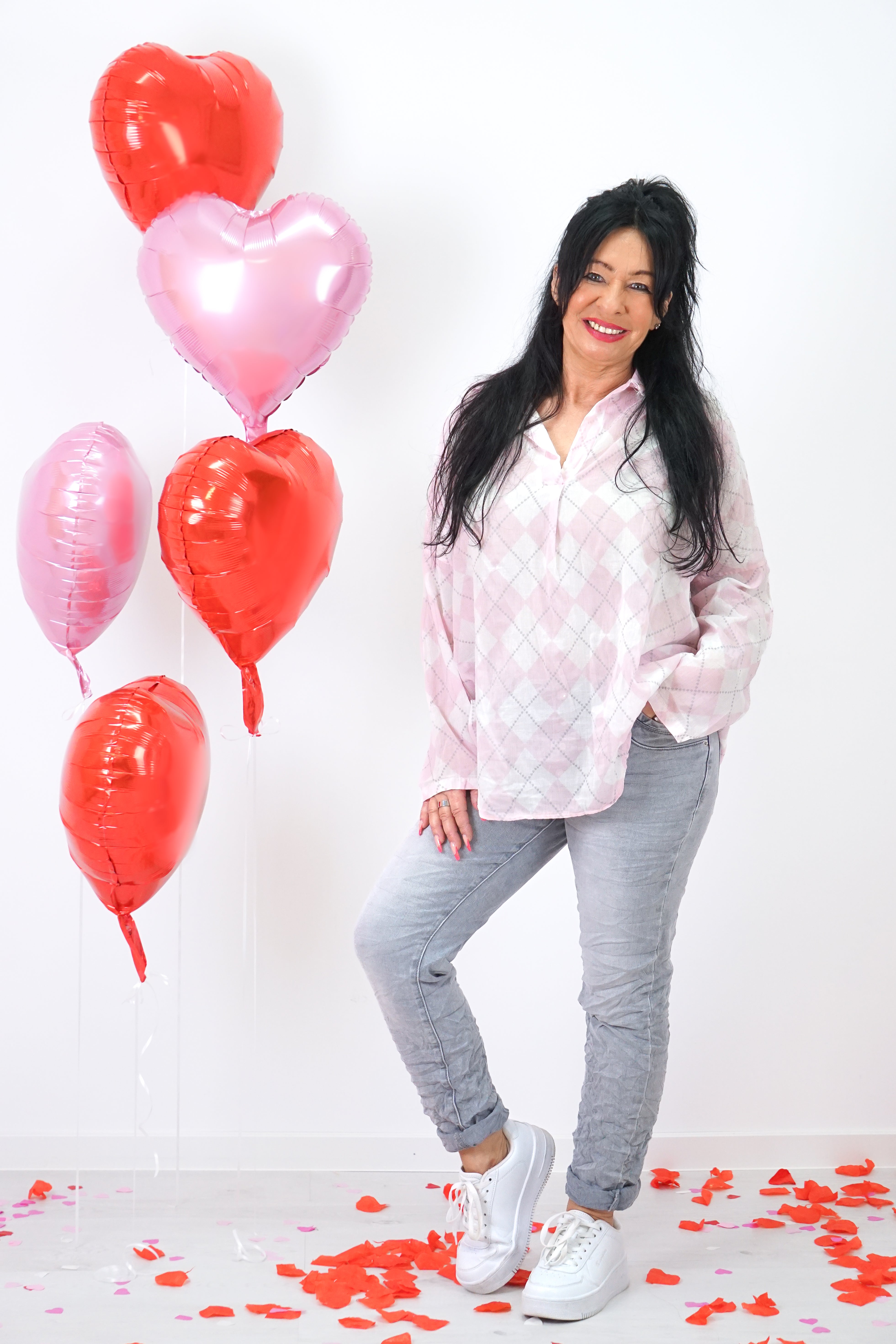 Jewelly Jeans in grau