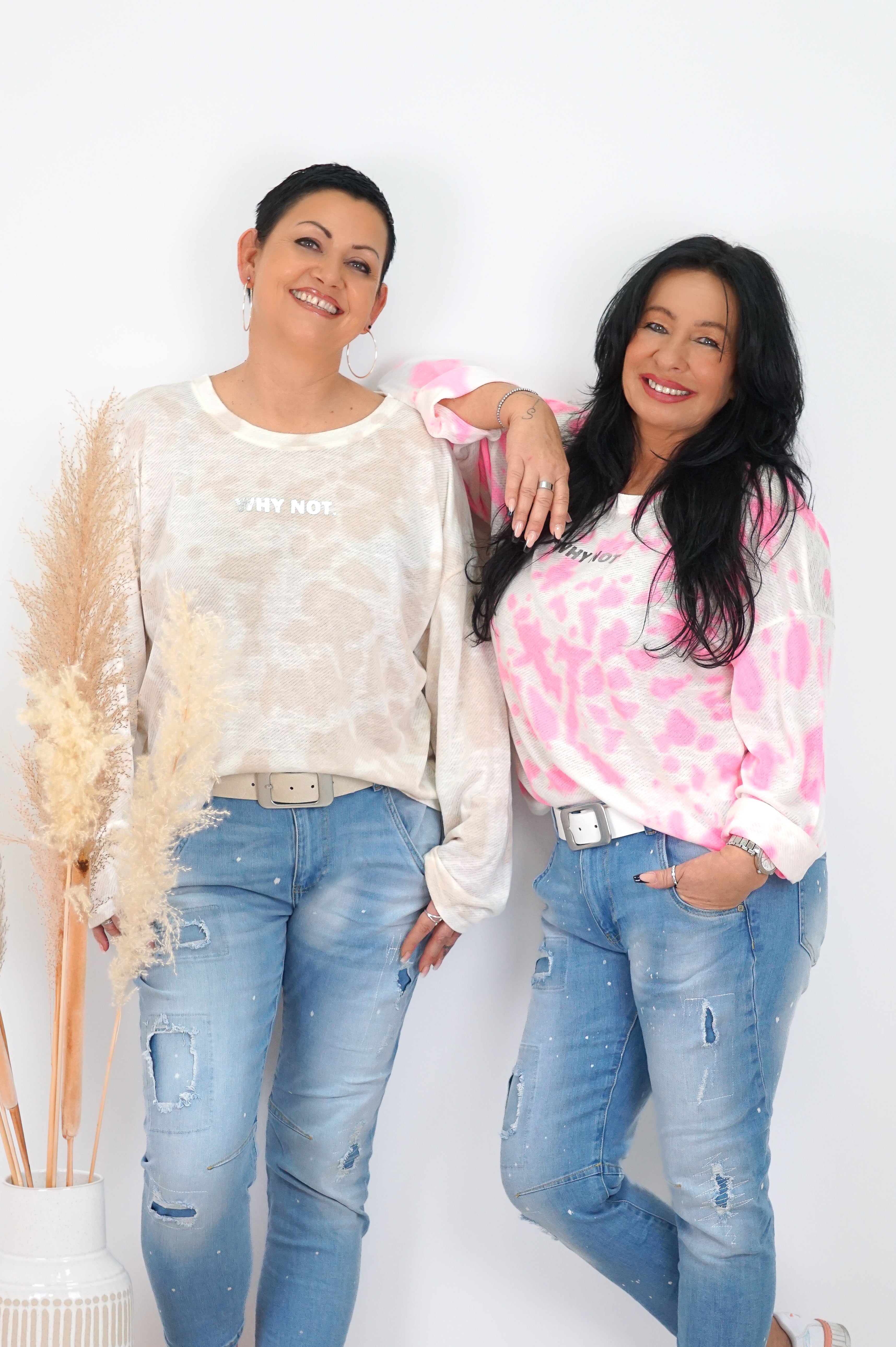 Feinstrickpulli „why not“, beige