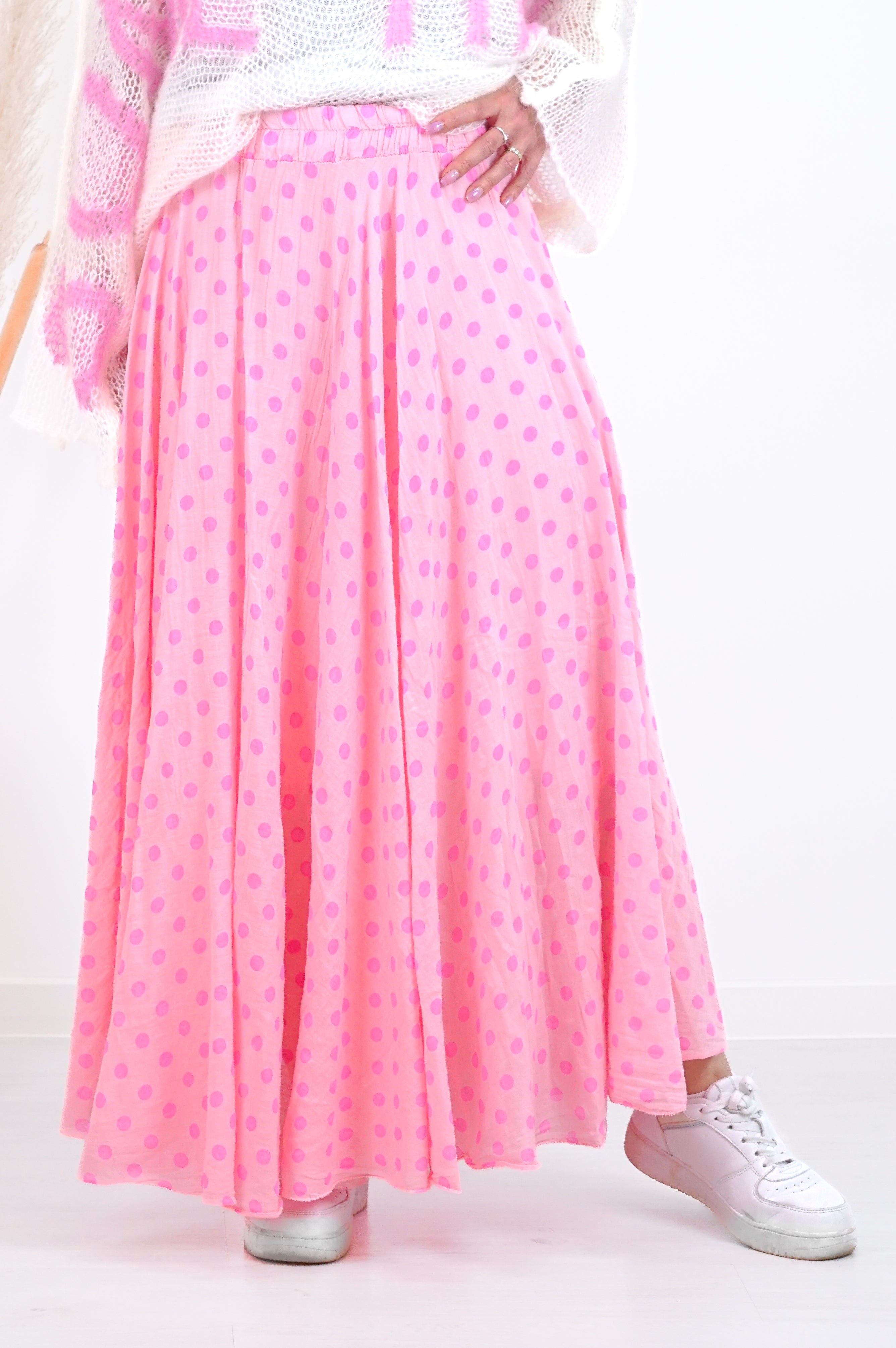 Rock mit Polka Dots, rose/pink