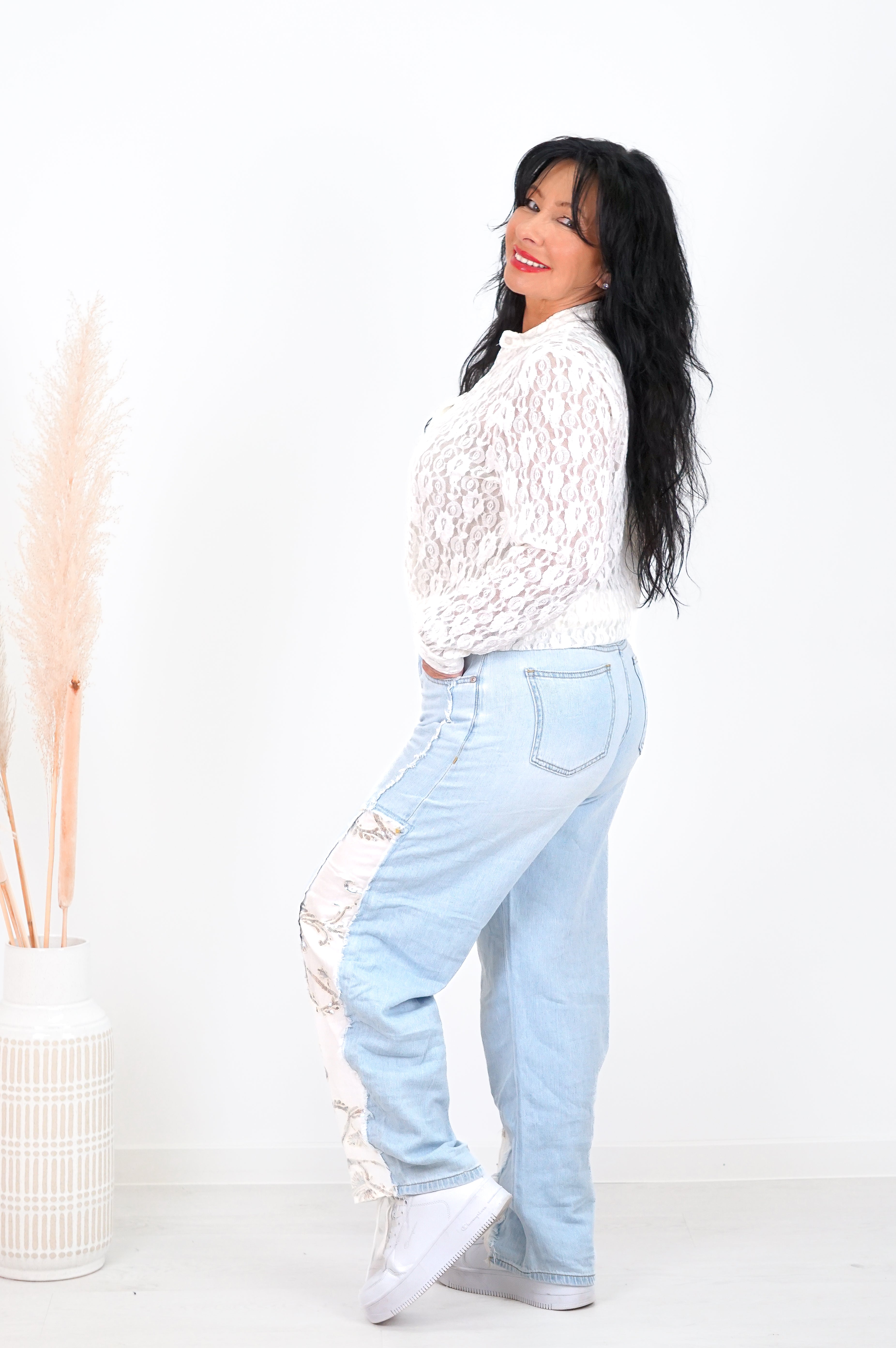 Spitzenhemd „spring“, Off white