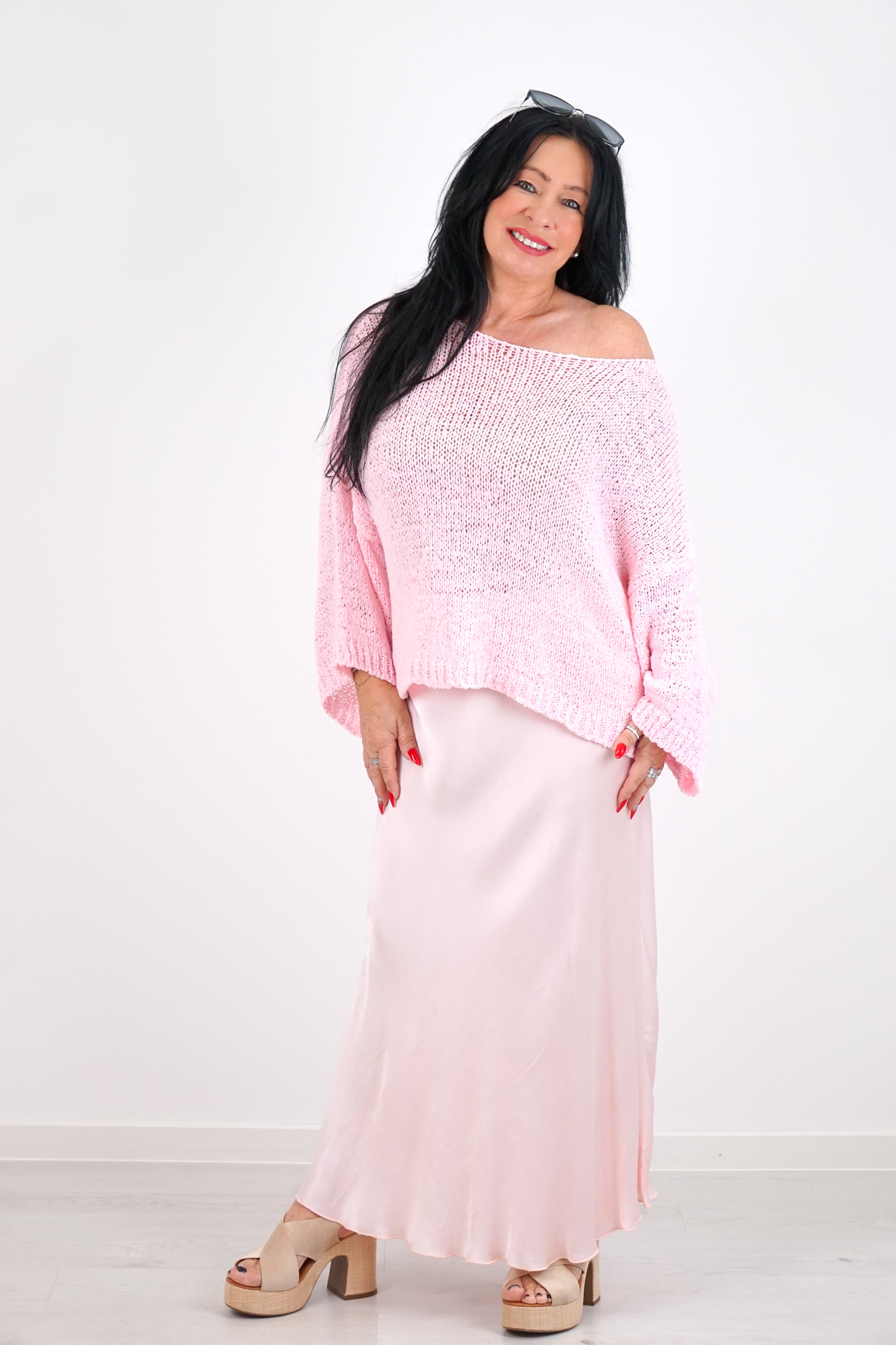 Satinrock, rosa