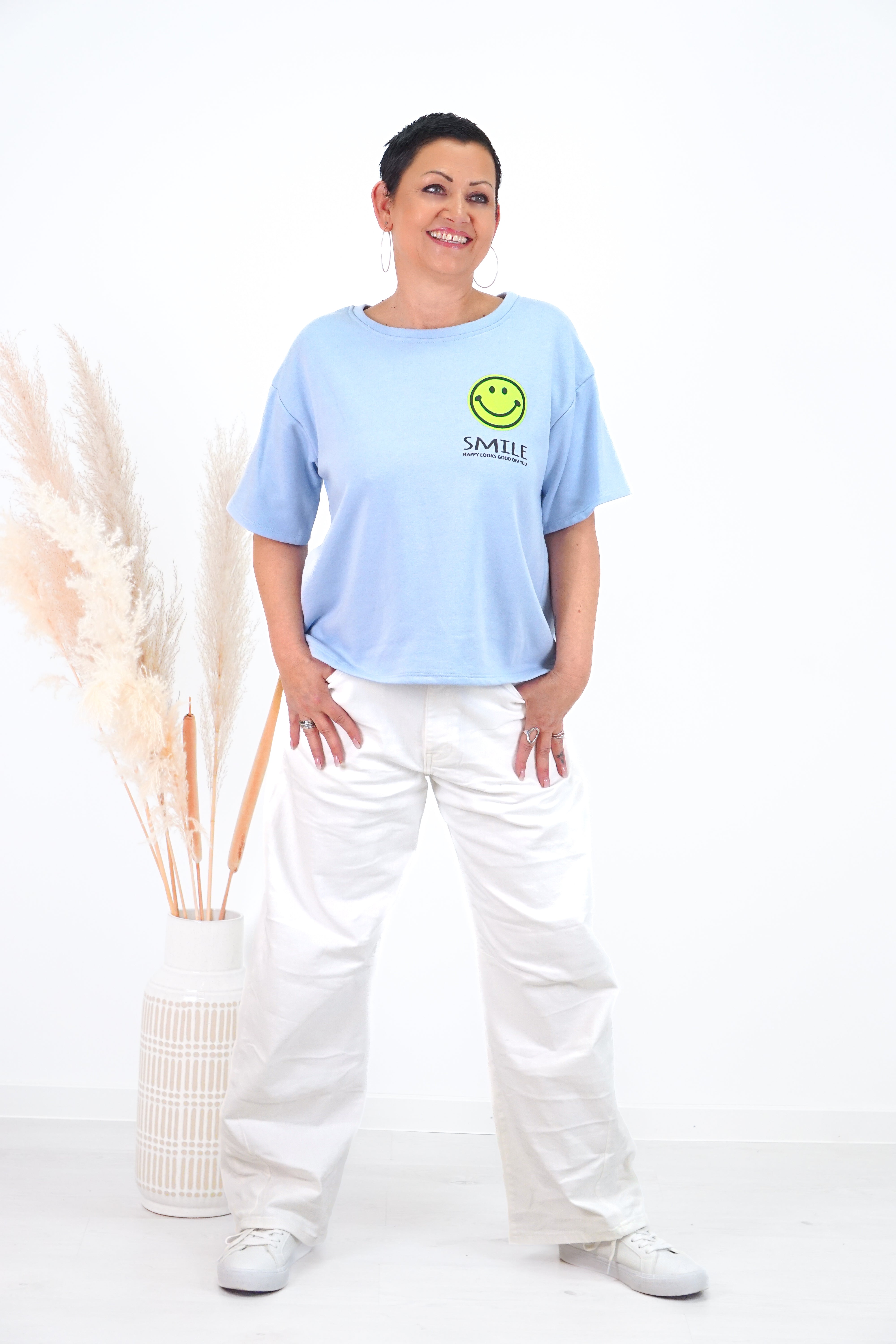 Sexy Woman Jeans mit weitem Bein