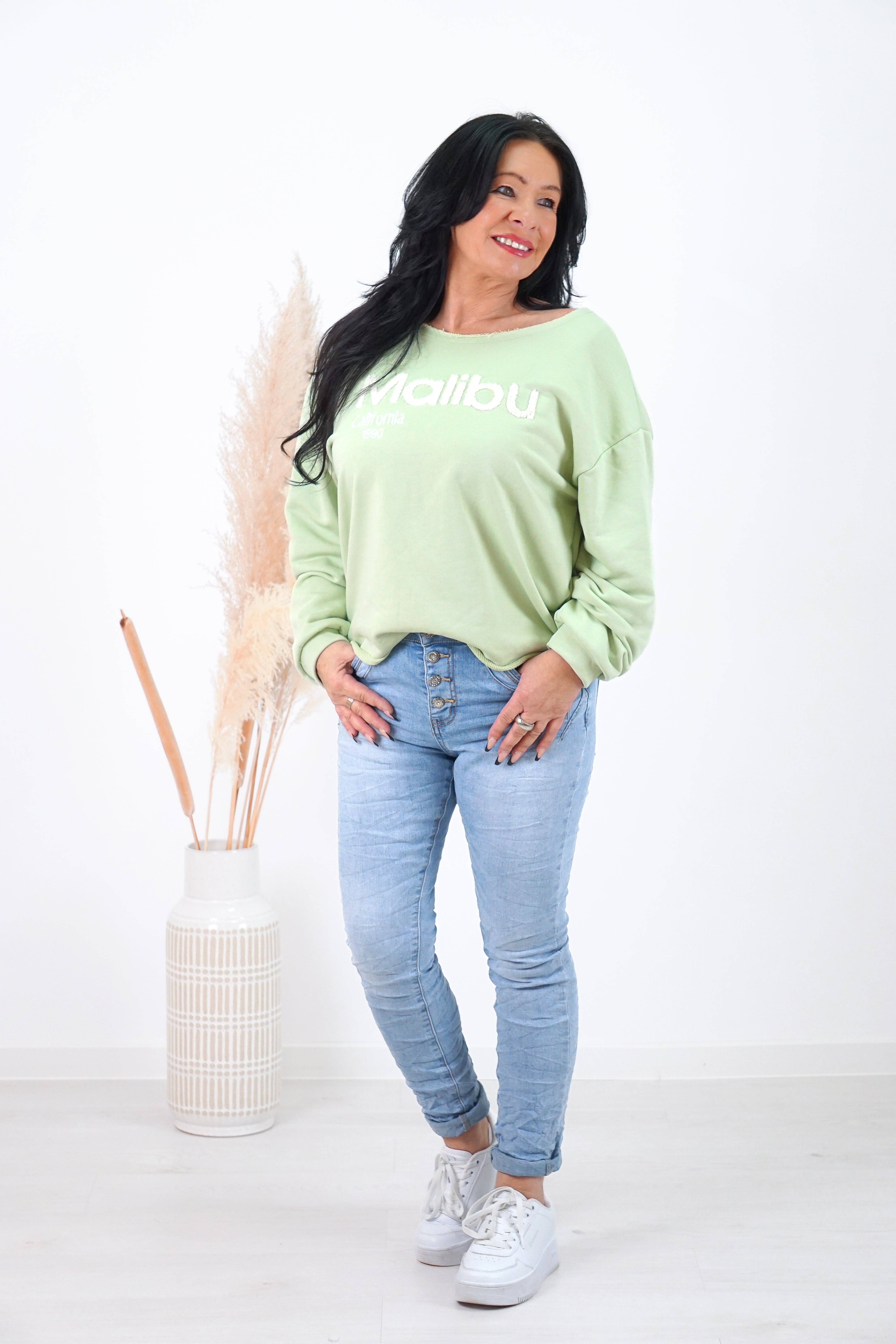 Sweatshirt "Malibu“, pastellgrün