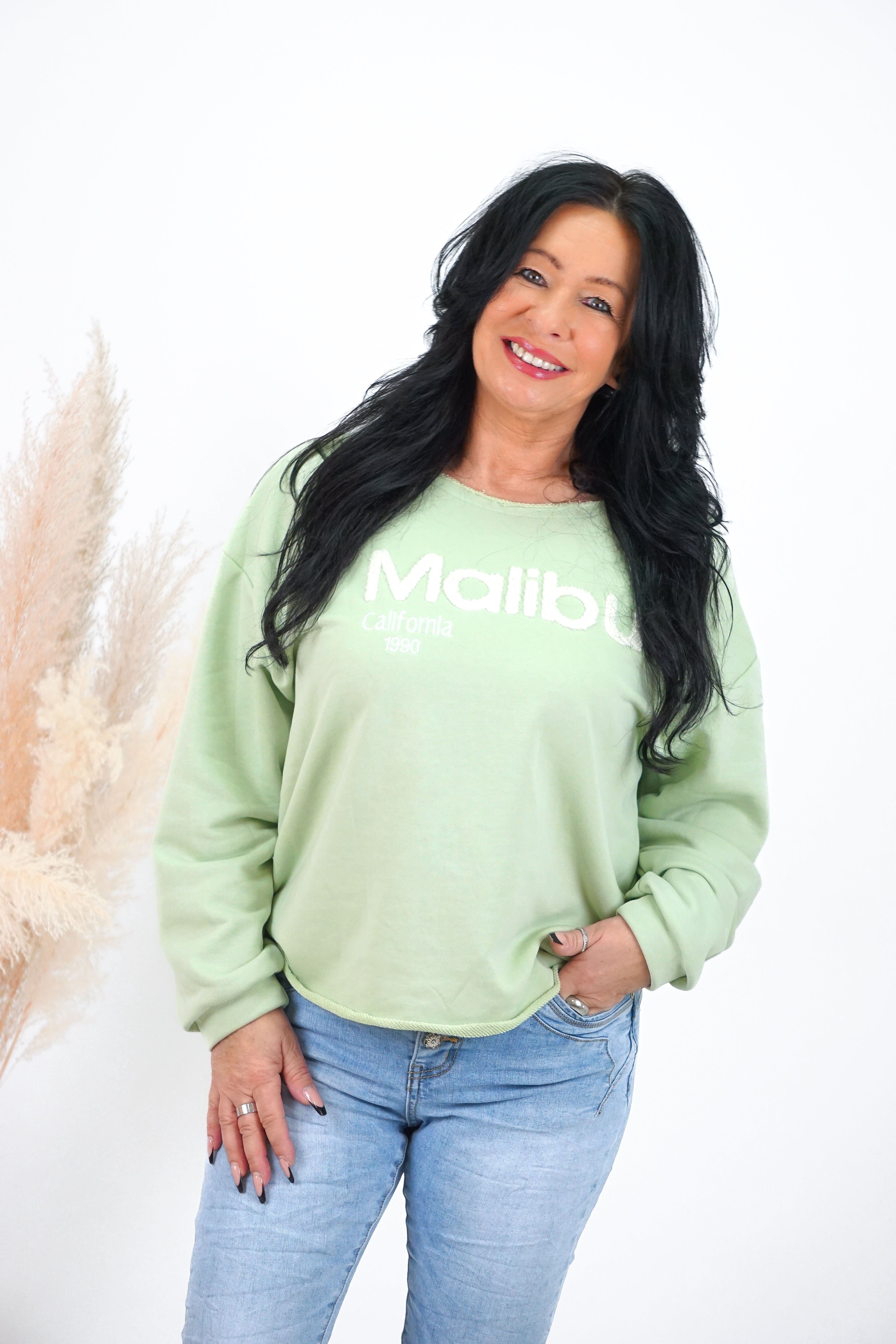 Sweatshirt "Malibu“, pastellgrün