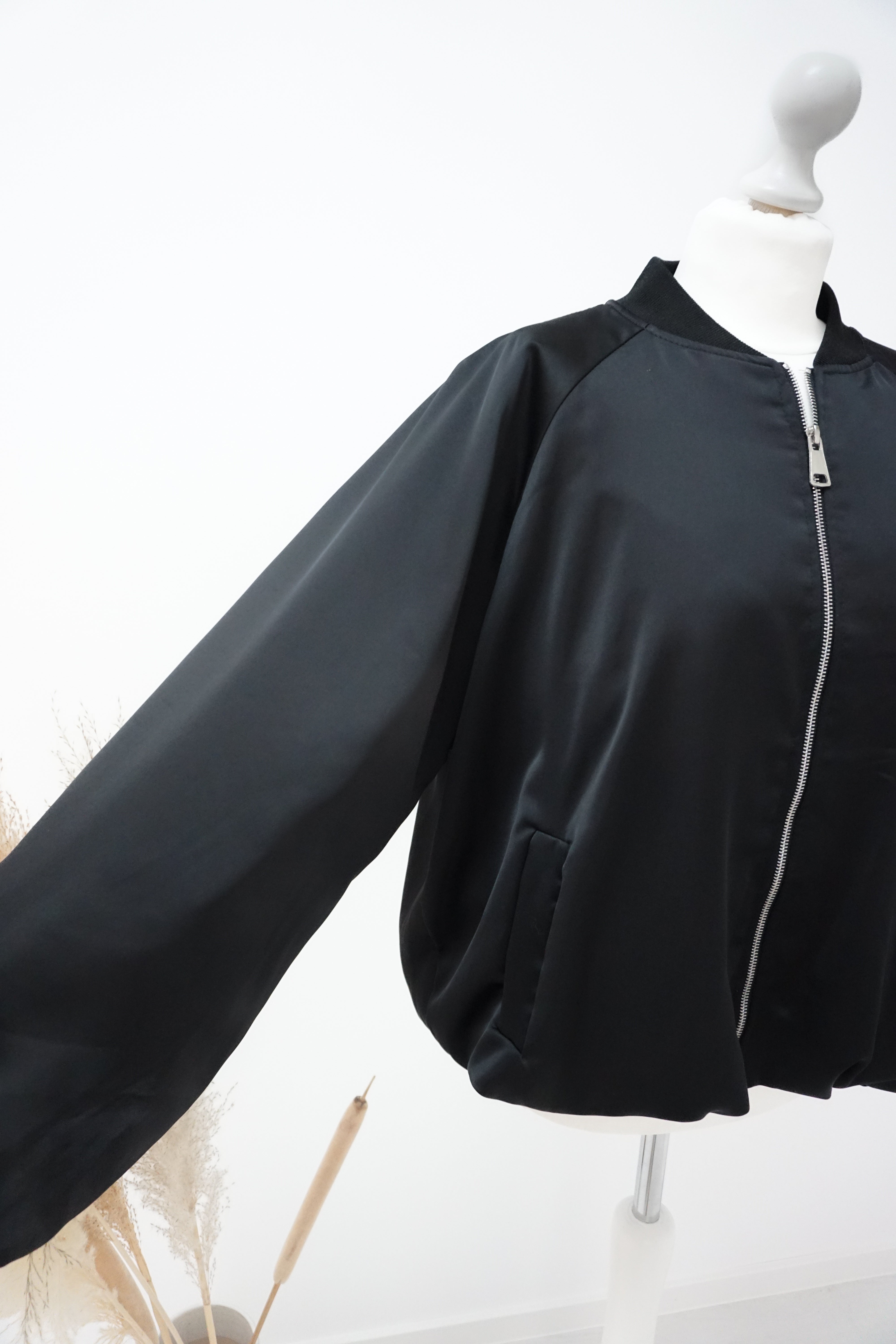 Blousonjacke, schwarz