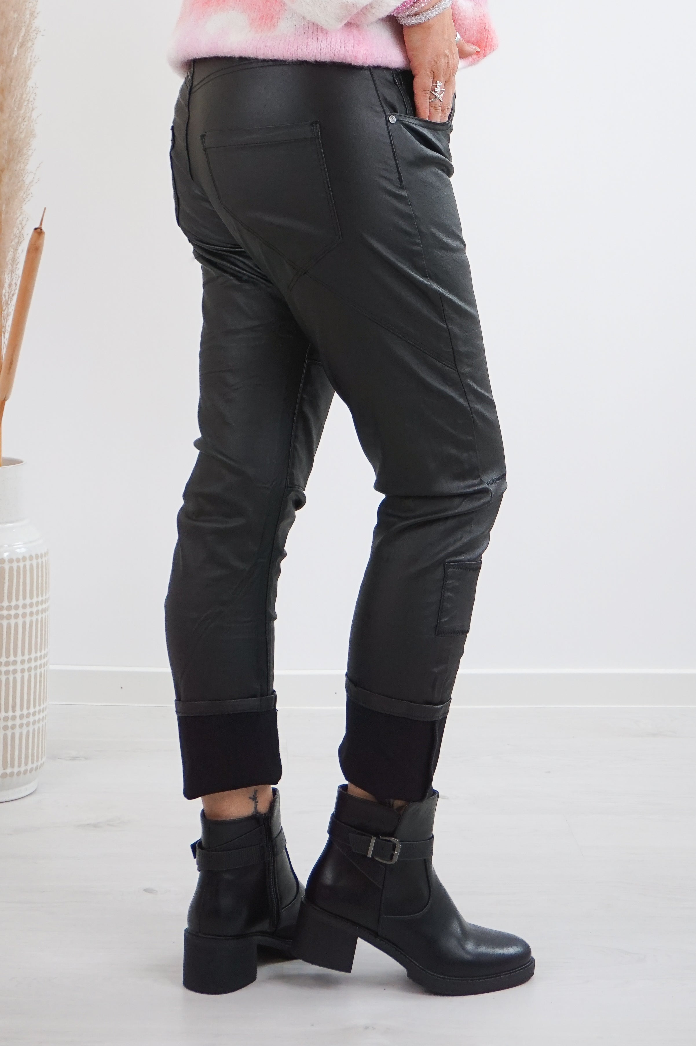 Sexy Woman Lederimitat Hose