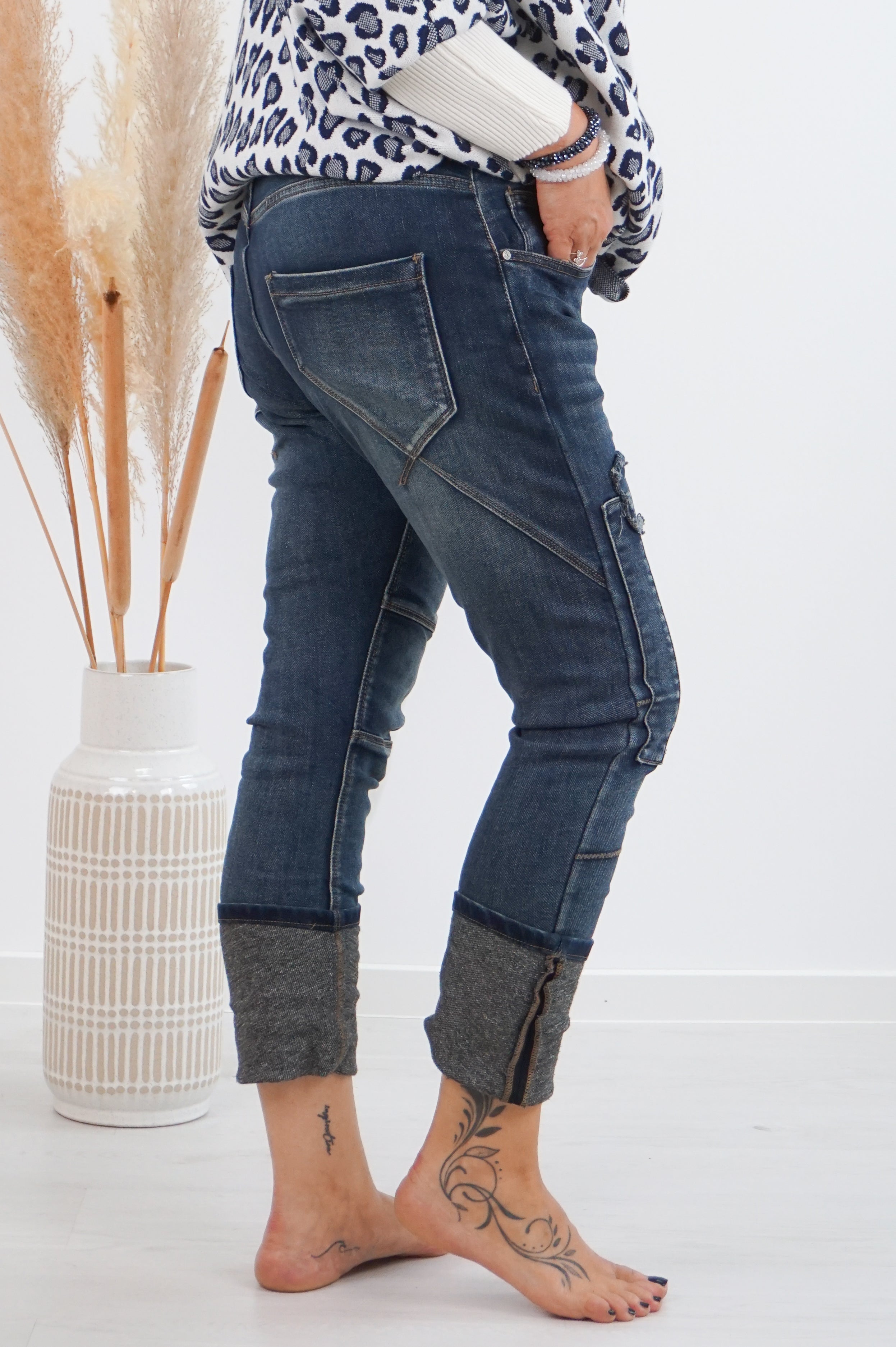 Sexy Woman Jeans mit Patches