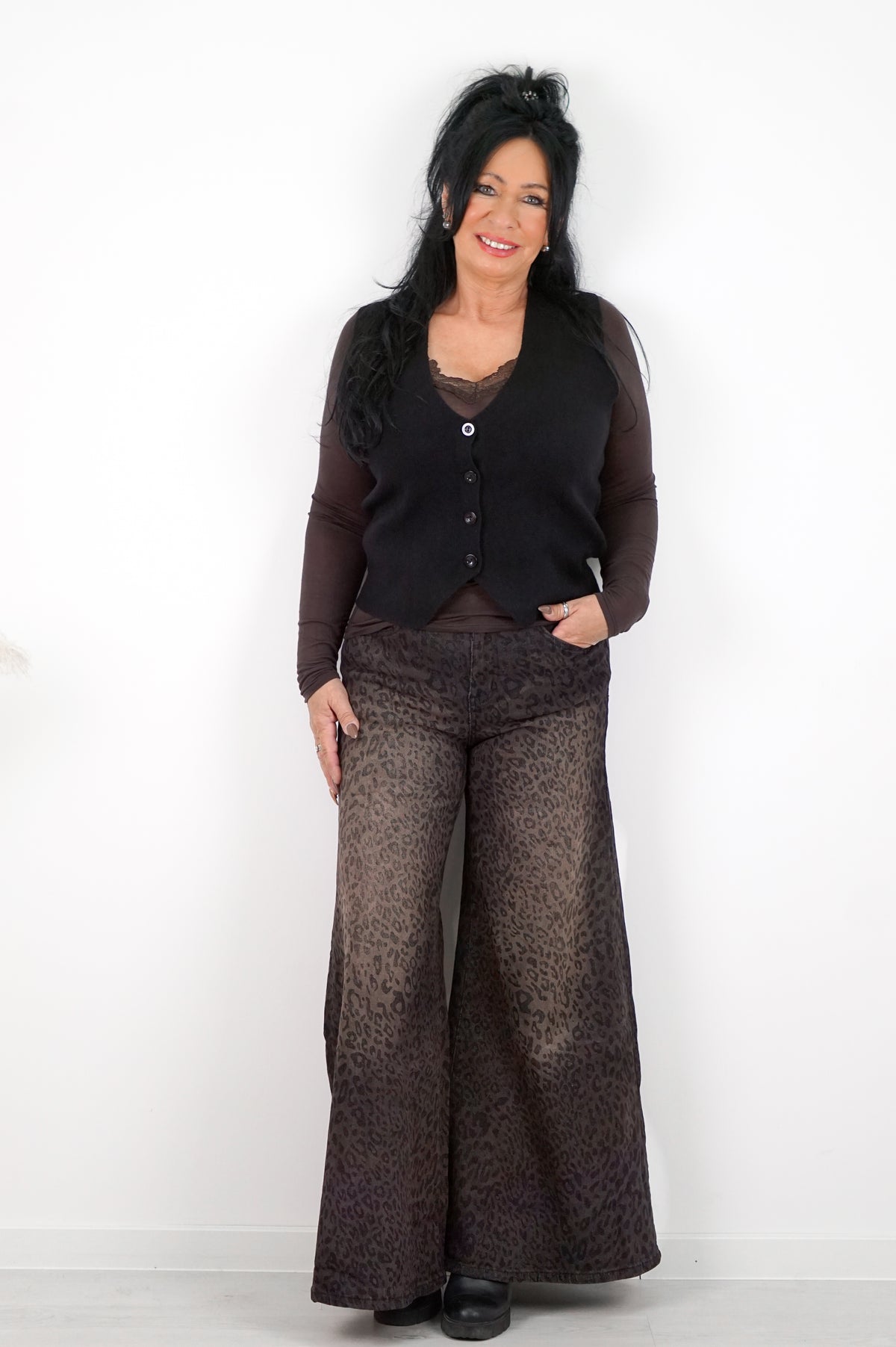 Strickweste „classic", schwarz