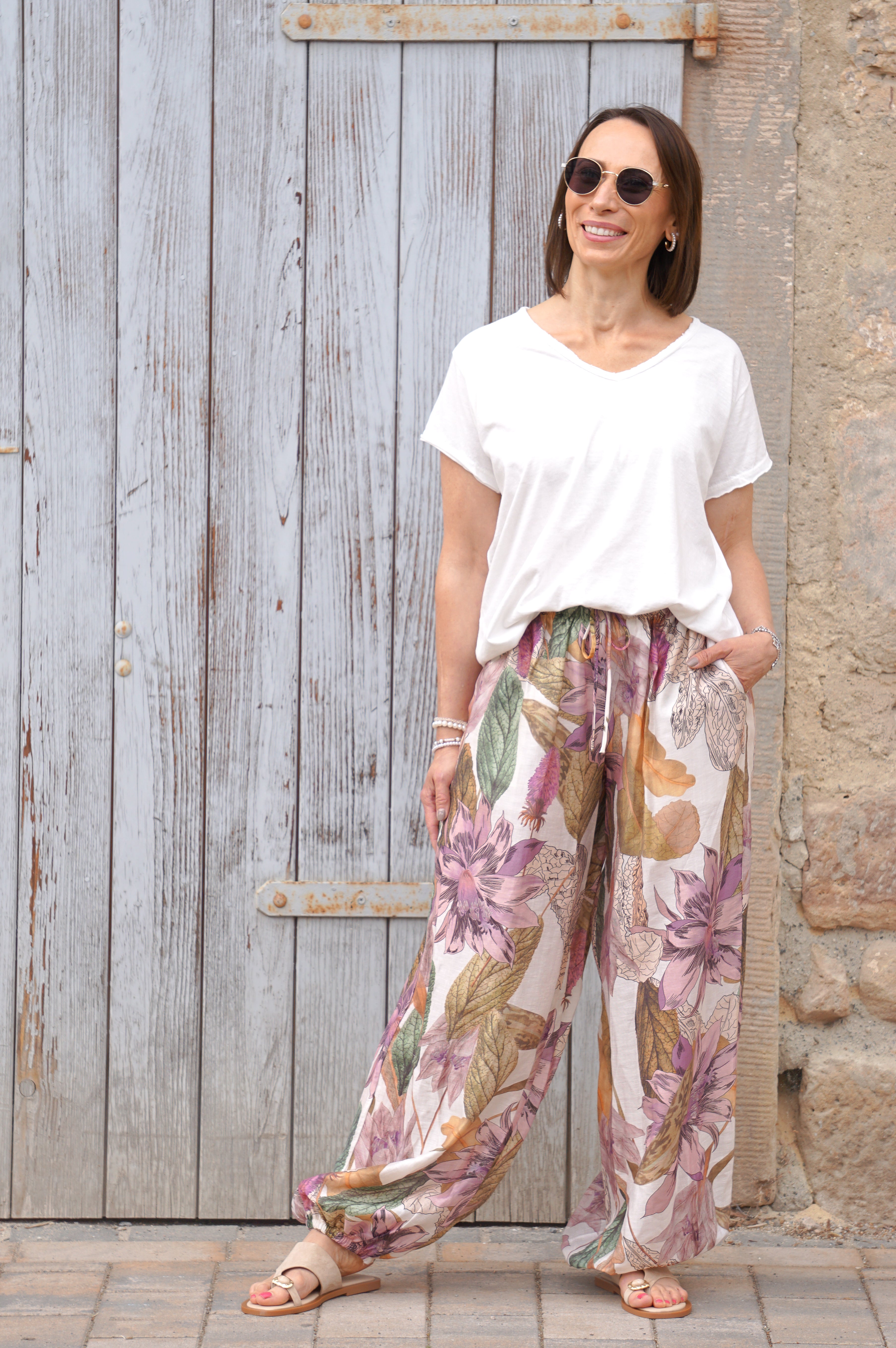 Leichte Sommerhose mit Print