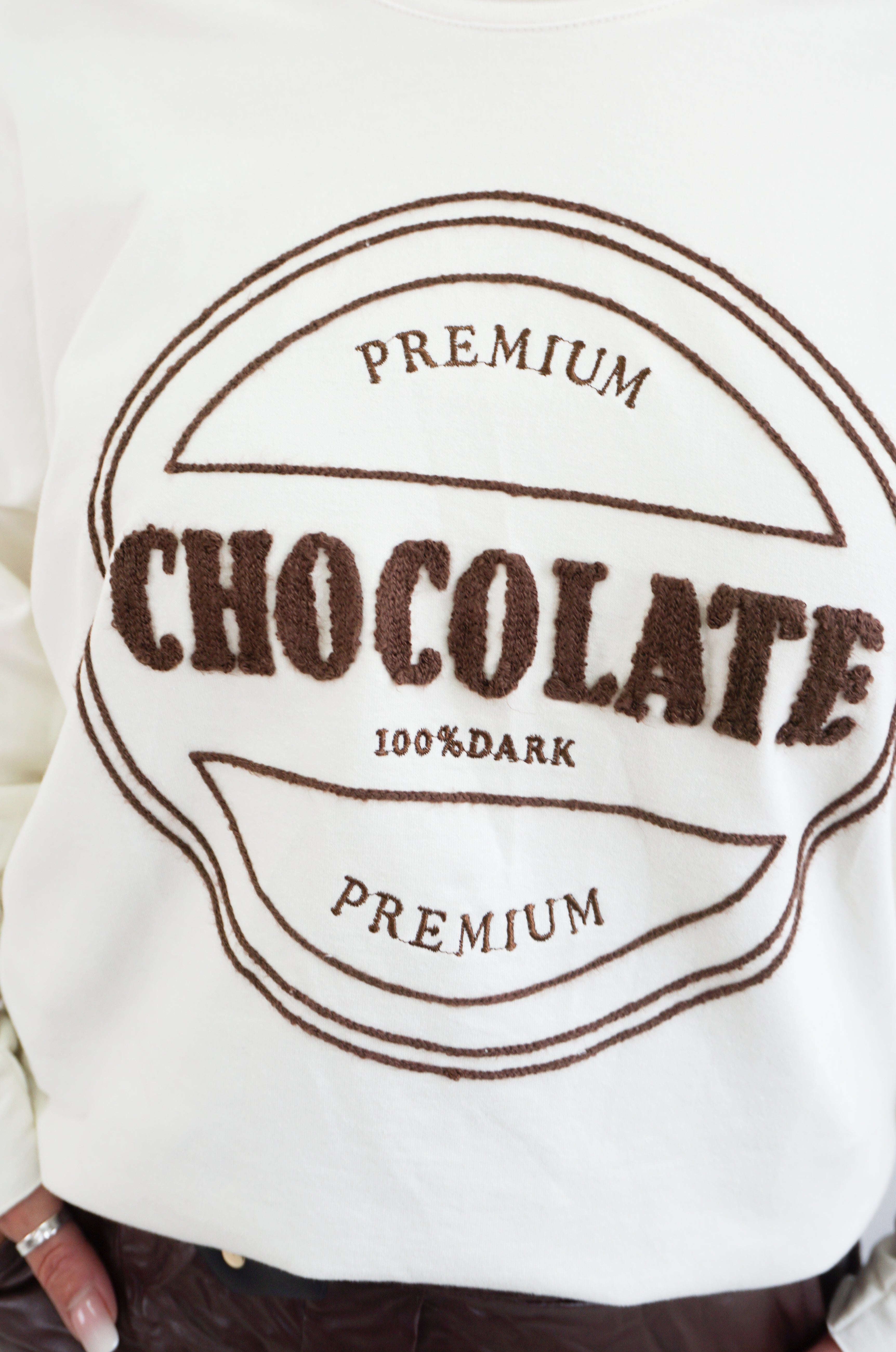 Langarmshirt „chocolate“