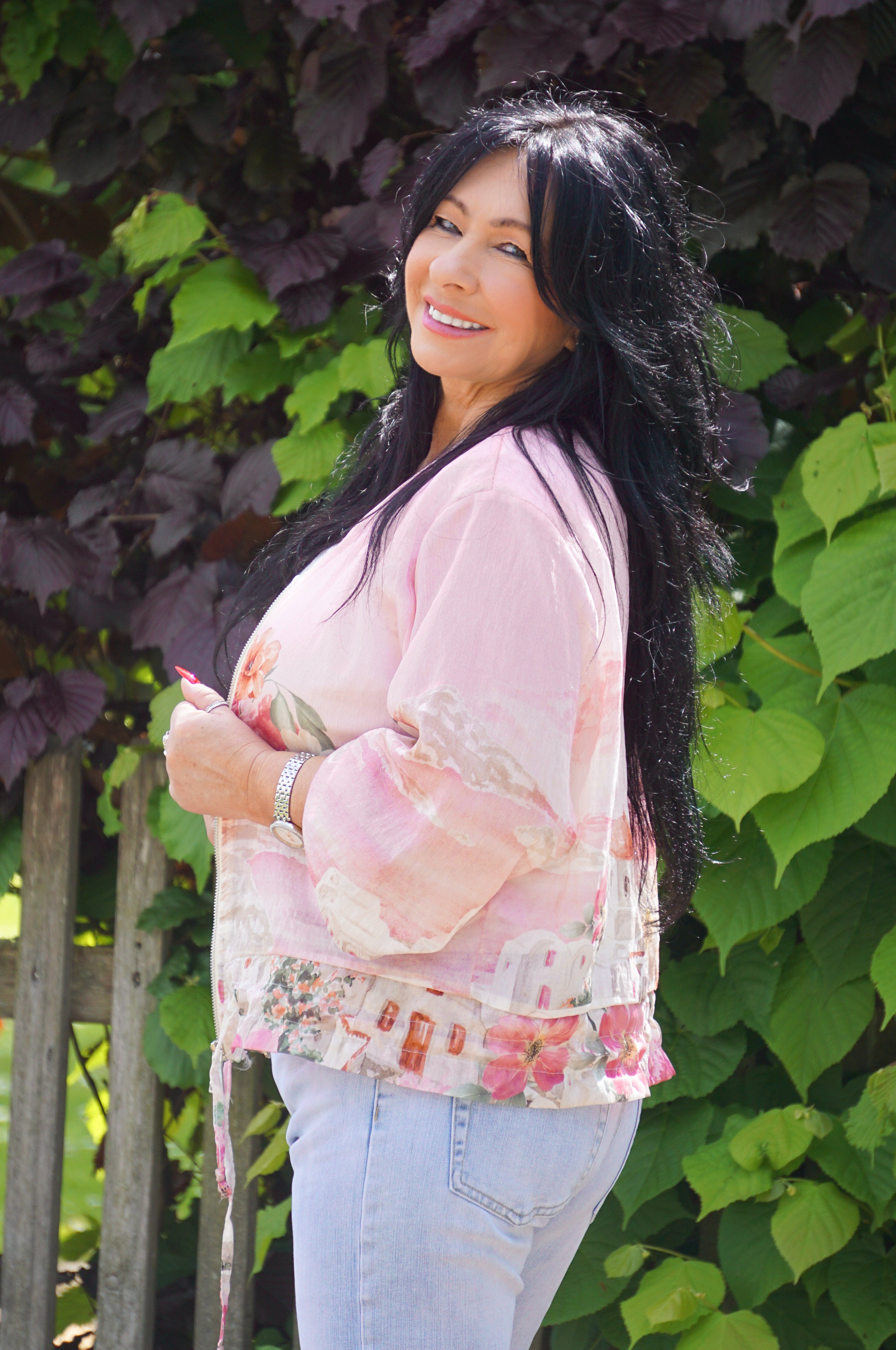 Leichte Blousonjacke „Summer“, rosa