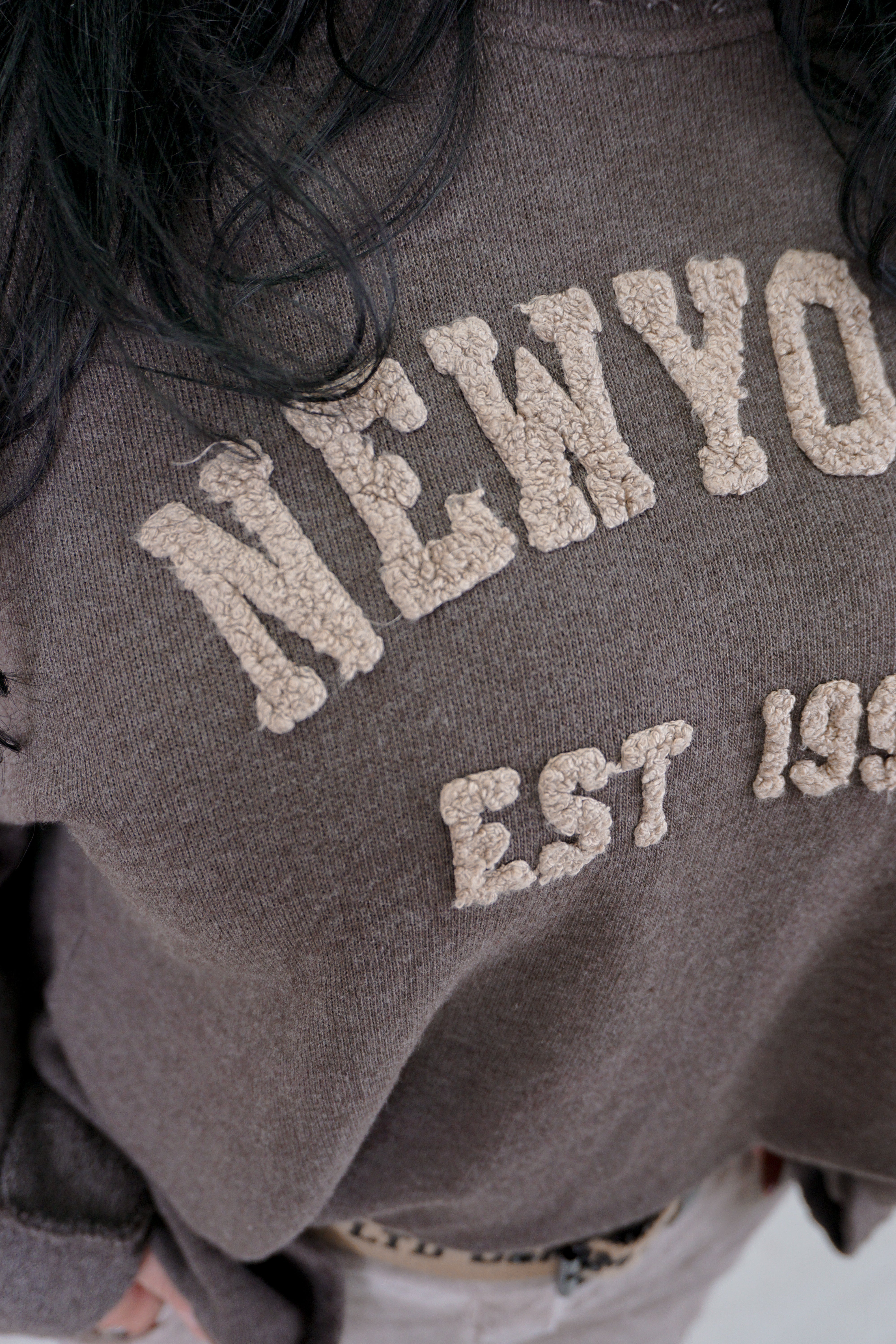Sweatshirt "NEW YORK", braun
