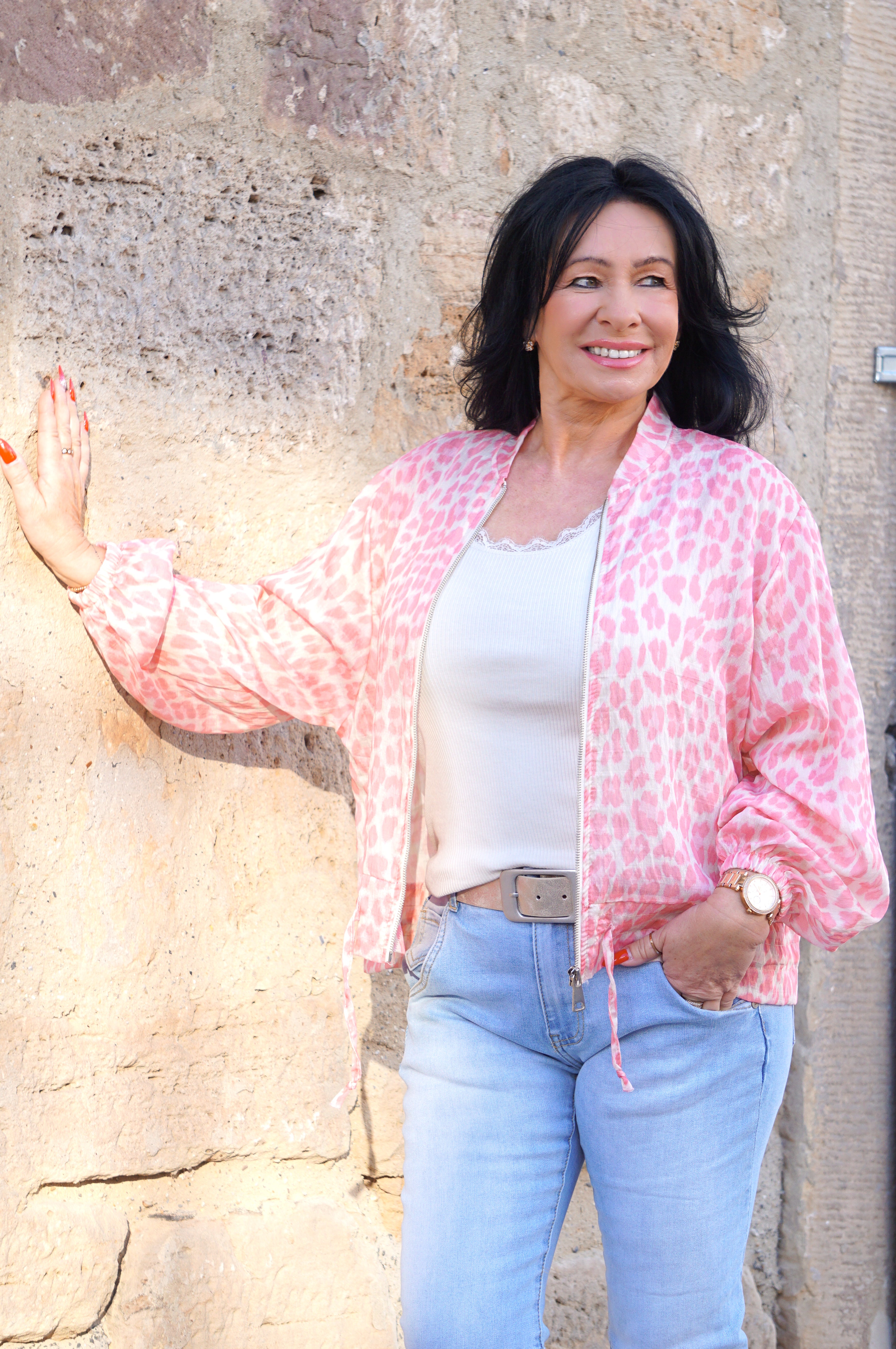 Leichte Blousonjacke „Leo“, rosa
