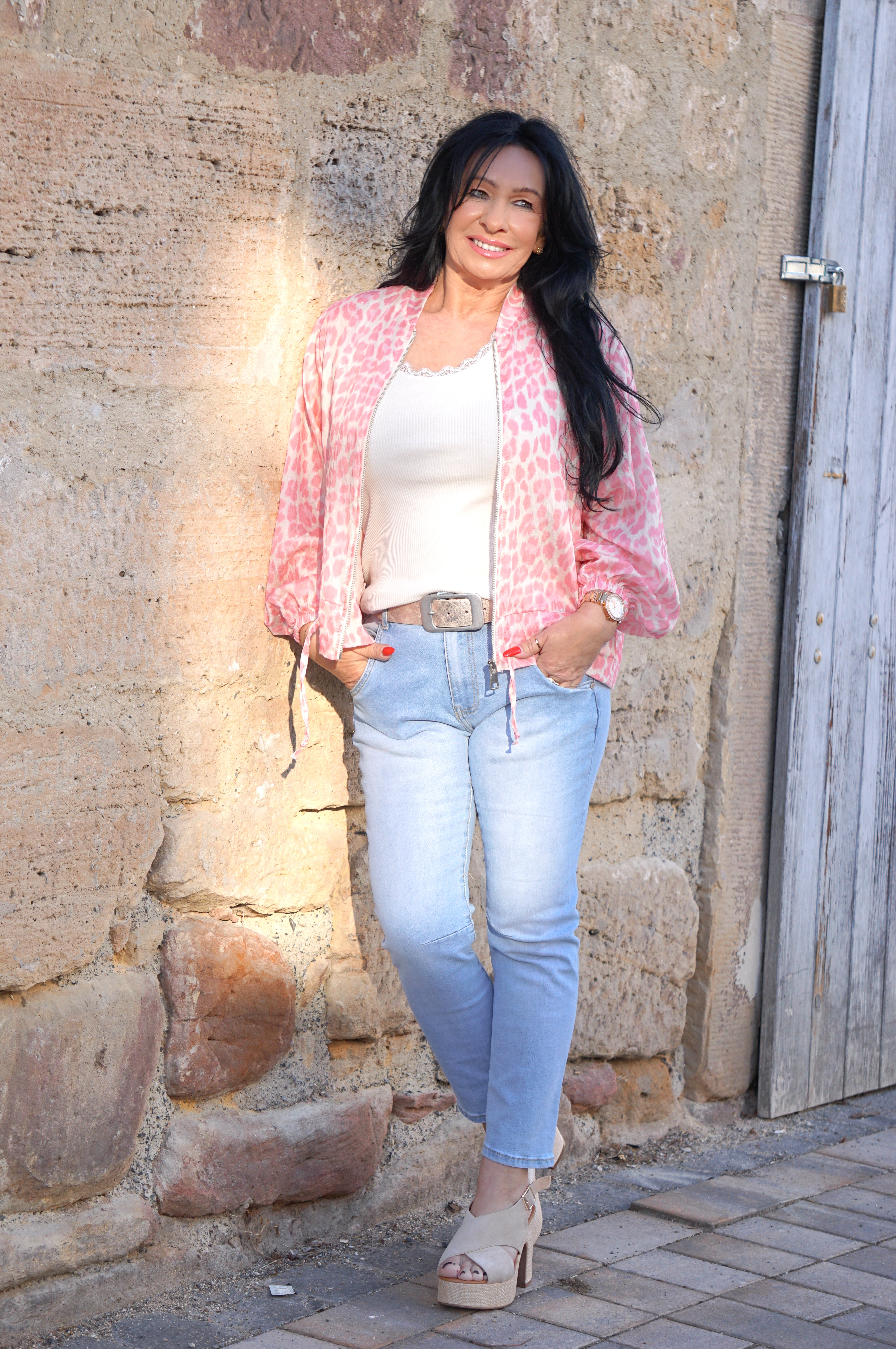 Leichte Blousonjacke „Leo“, rosa