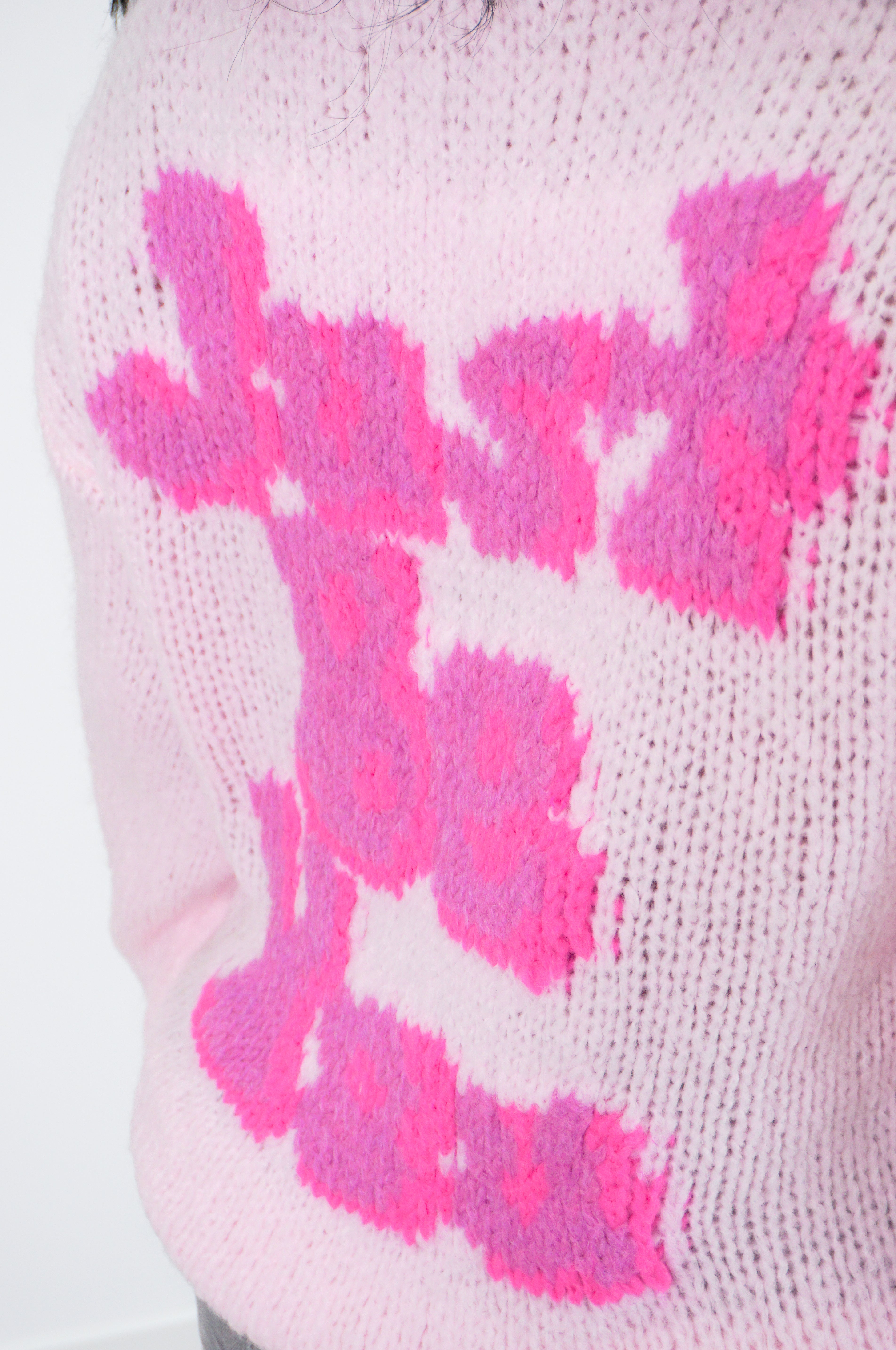 Strickpulli "just be you", rosa