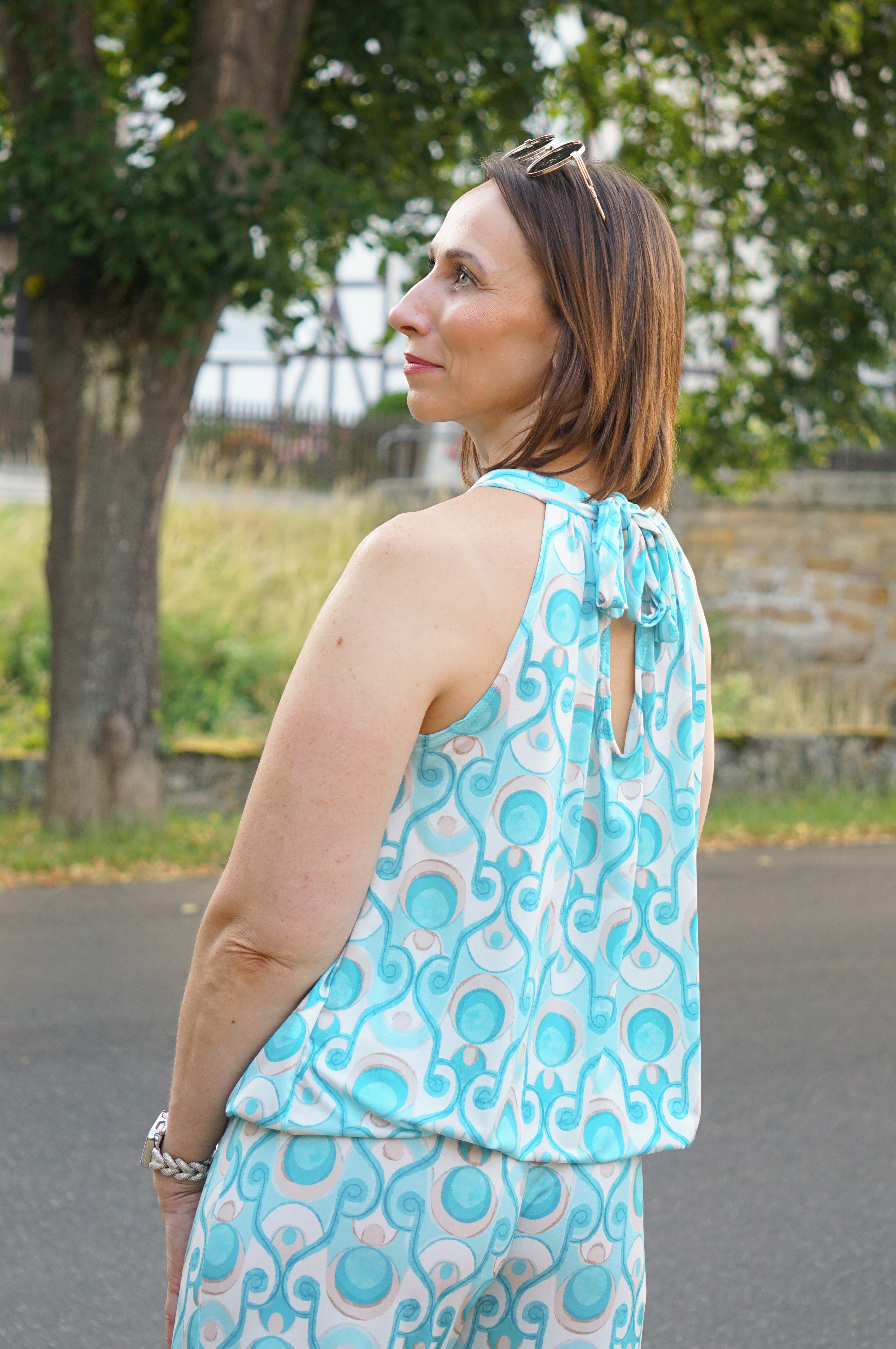 Zweiteiler Koffertop mit Print, mint