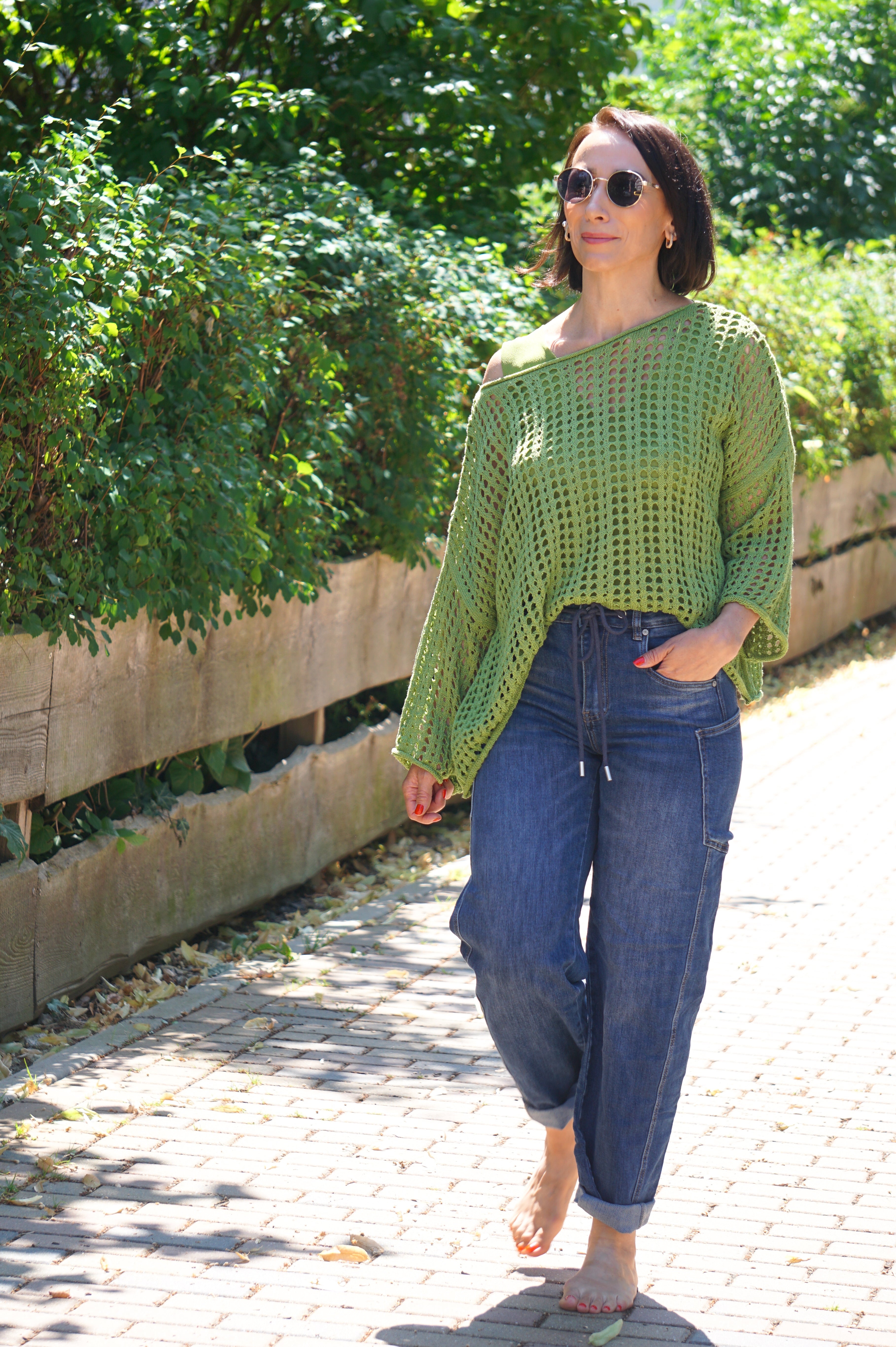 Häkelshirt „classic“, grün