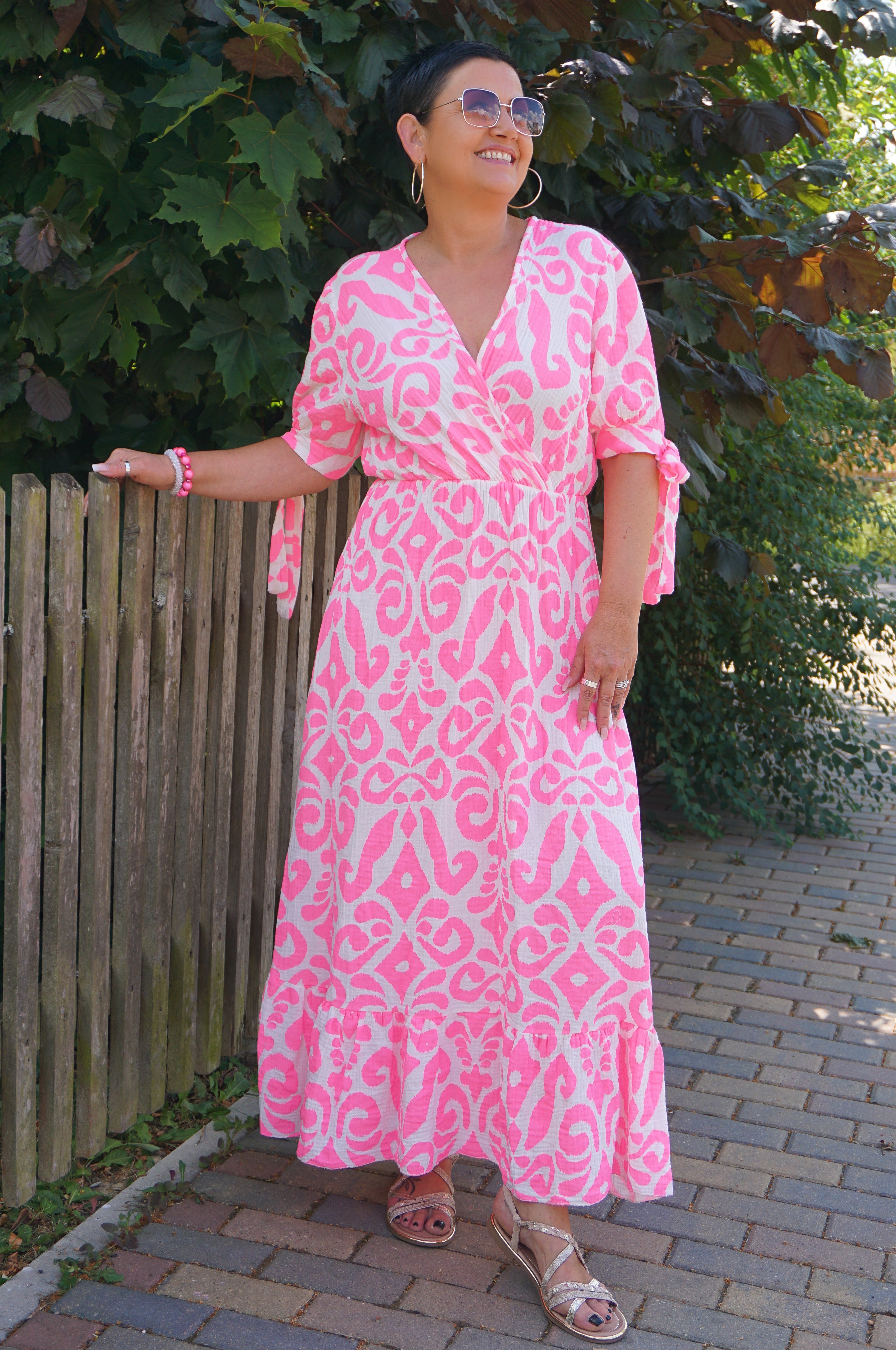 Langes Musselin Kleid