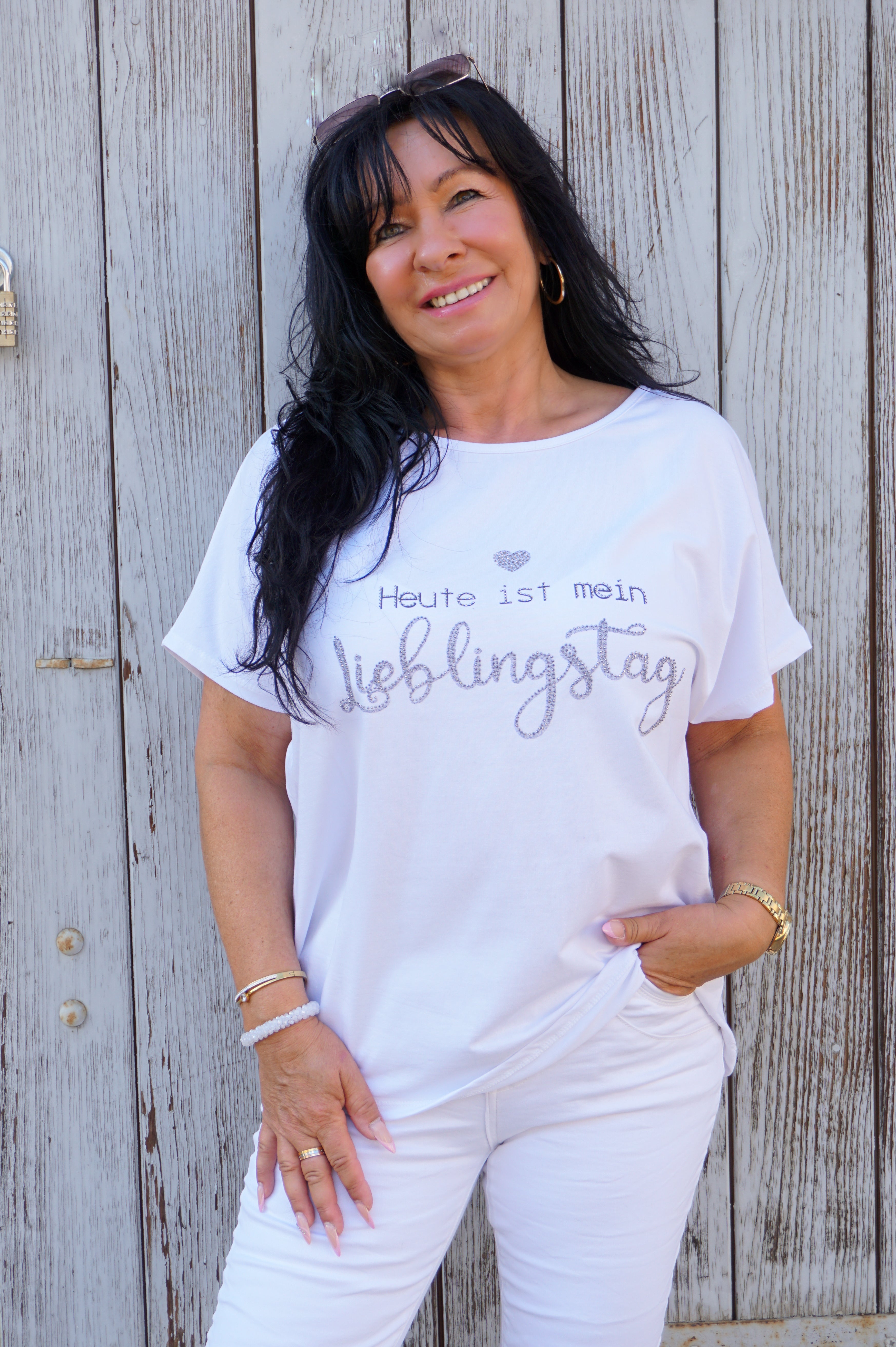T-Shirt "lieblingstag“, grau