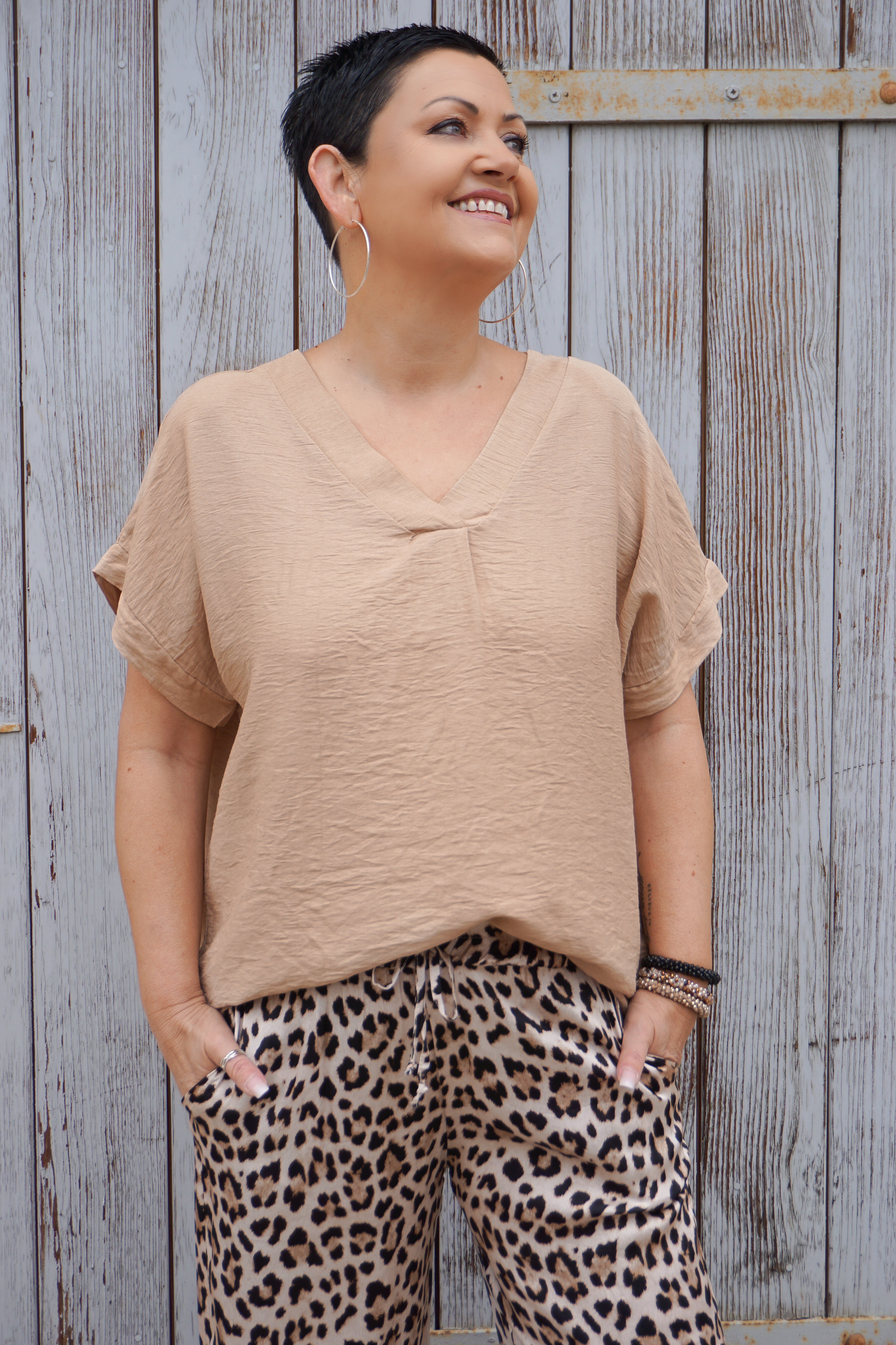 Basic T-Shirt, camel