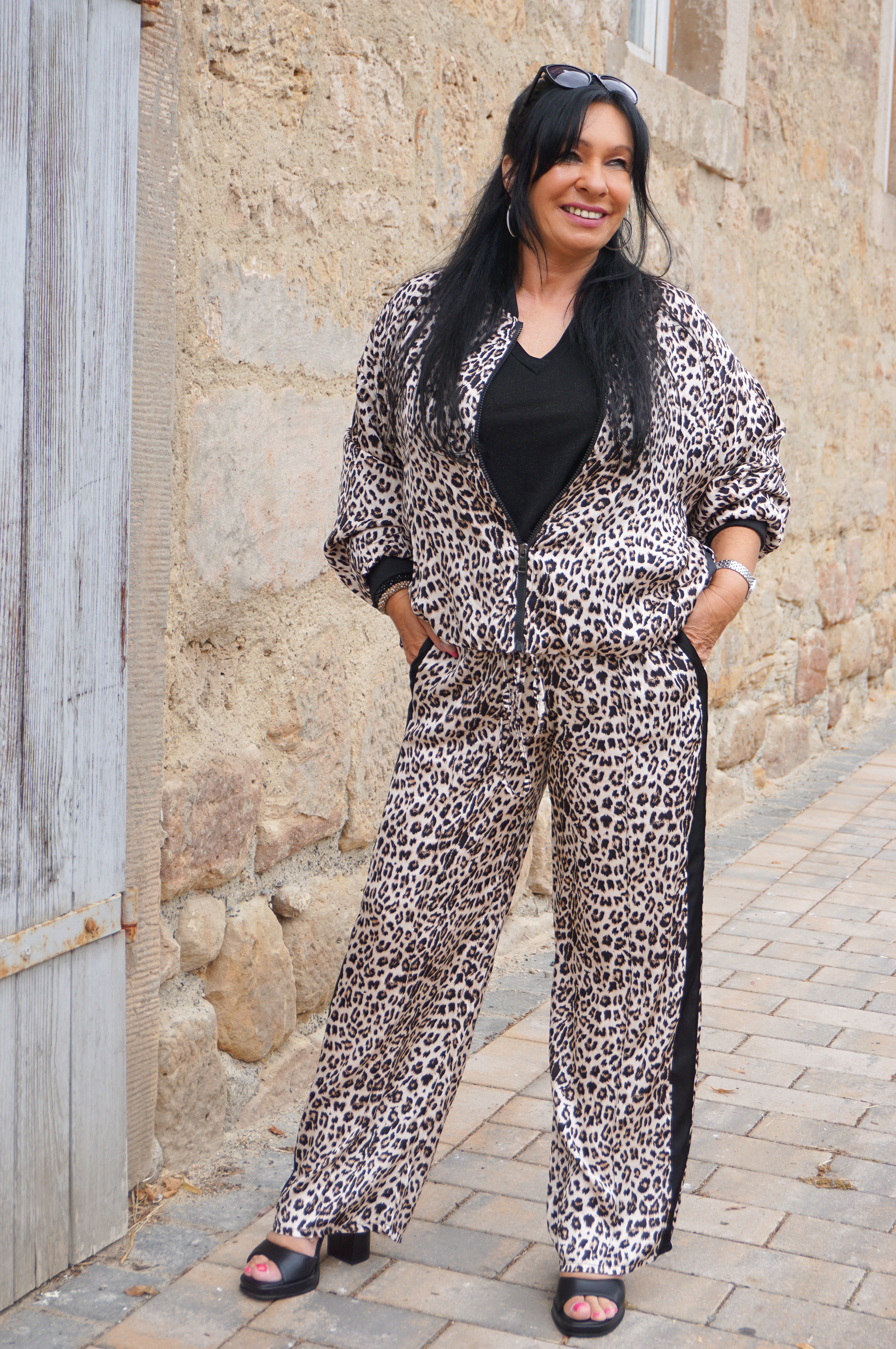 Zweiteiler Blousonjacke mit Seide „Leo“