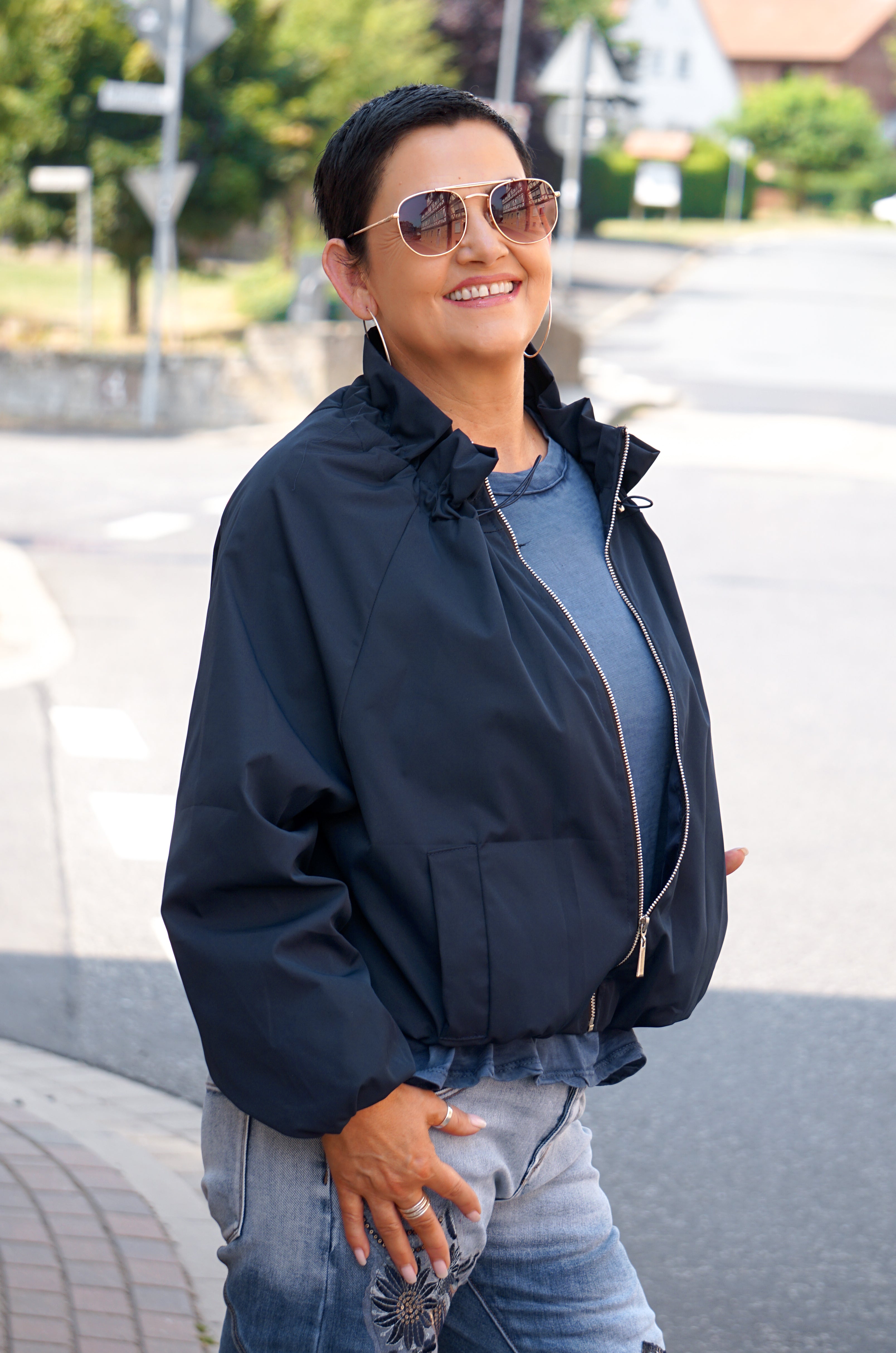 Jacke mit Ballonschnitt