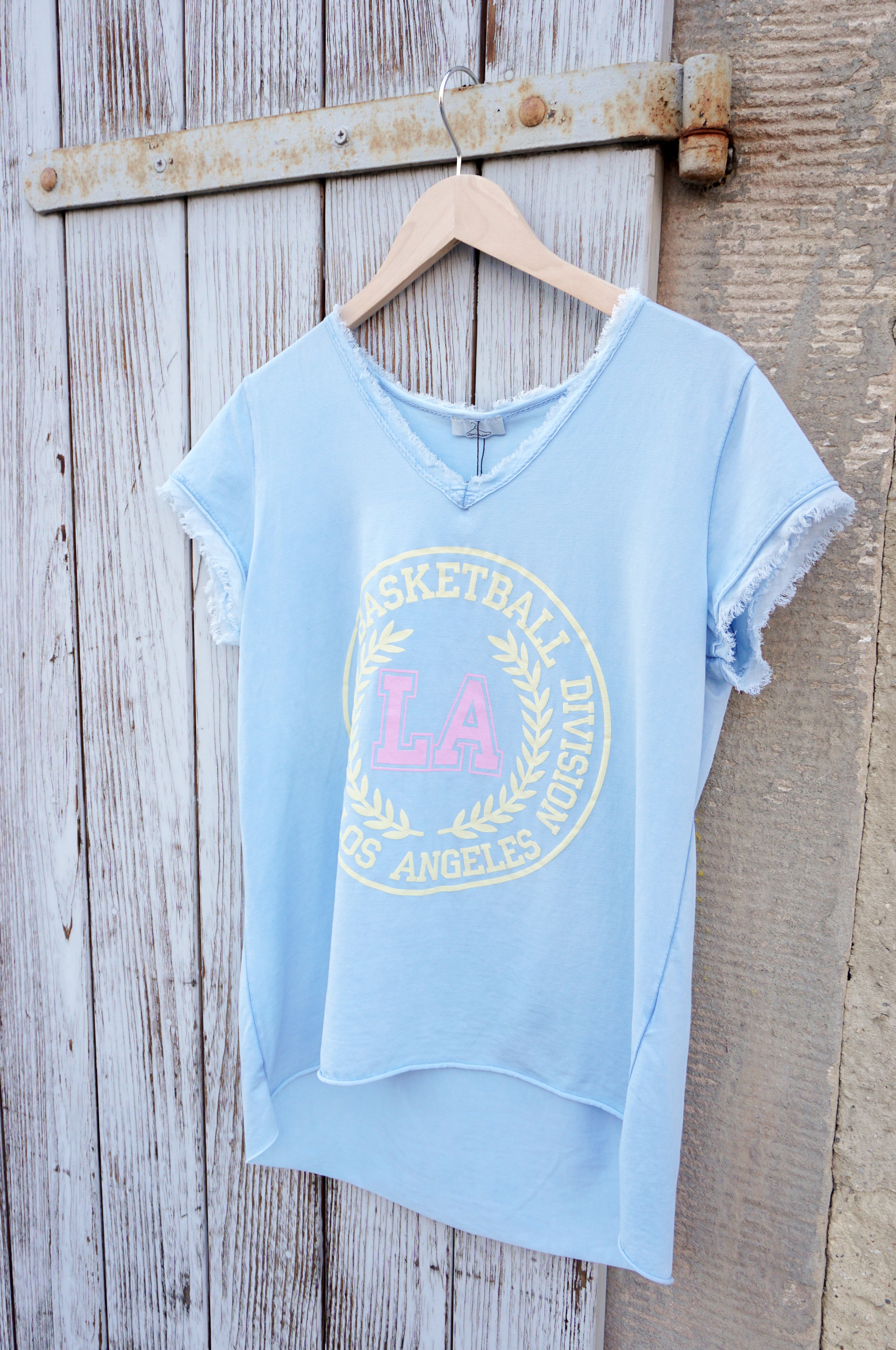 T-Shirt "LA", hellblau