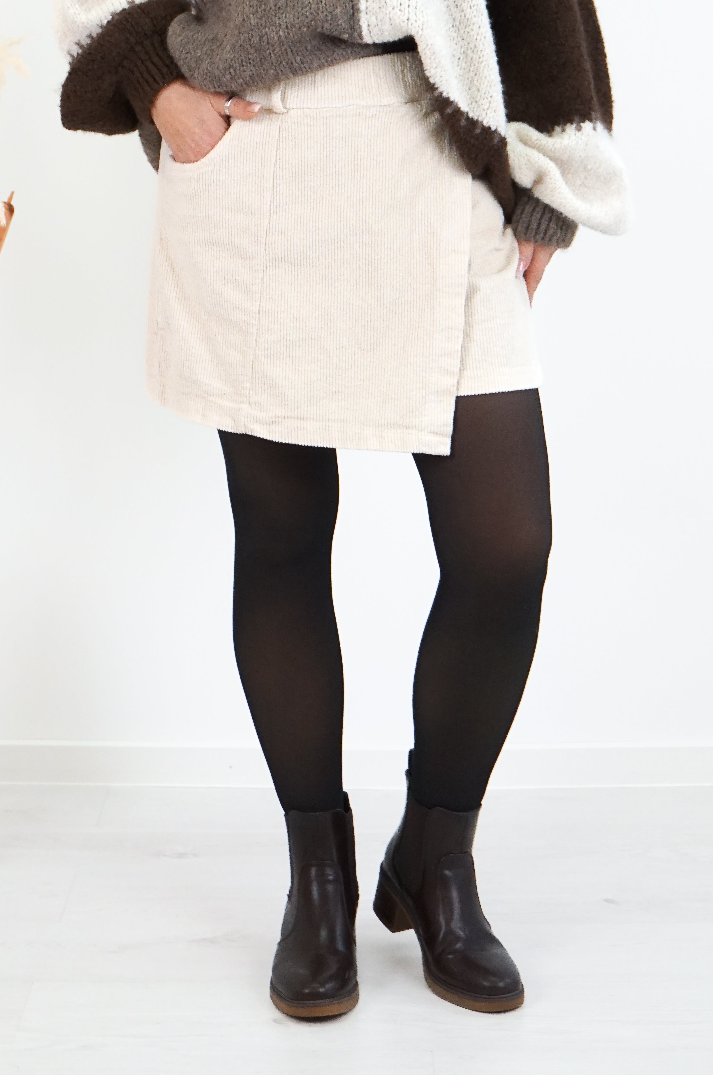 Cord Hosenrock, hellbeige