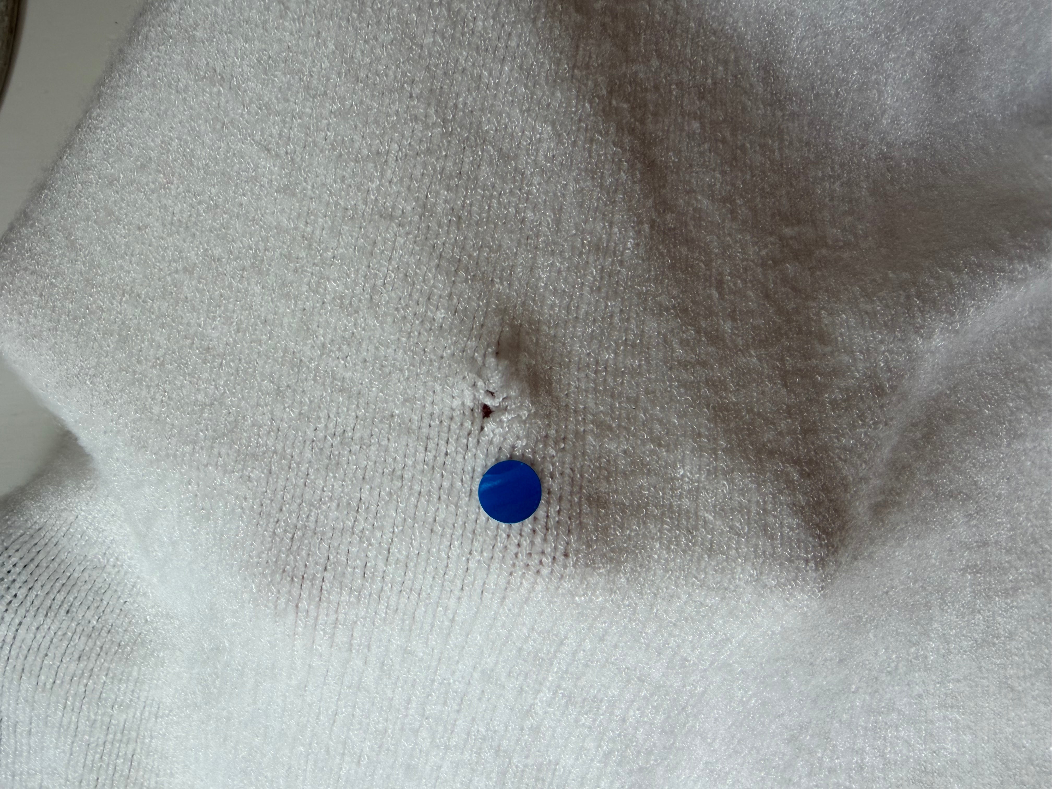 Zweite Wahl - Basic kurzarm Feinstrickpulli, Off white - Kein Umtausch