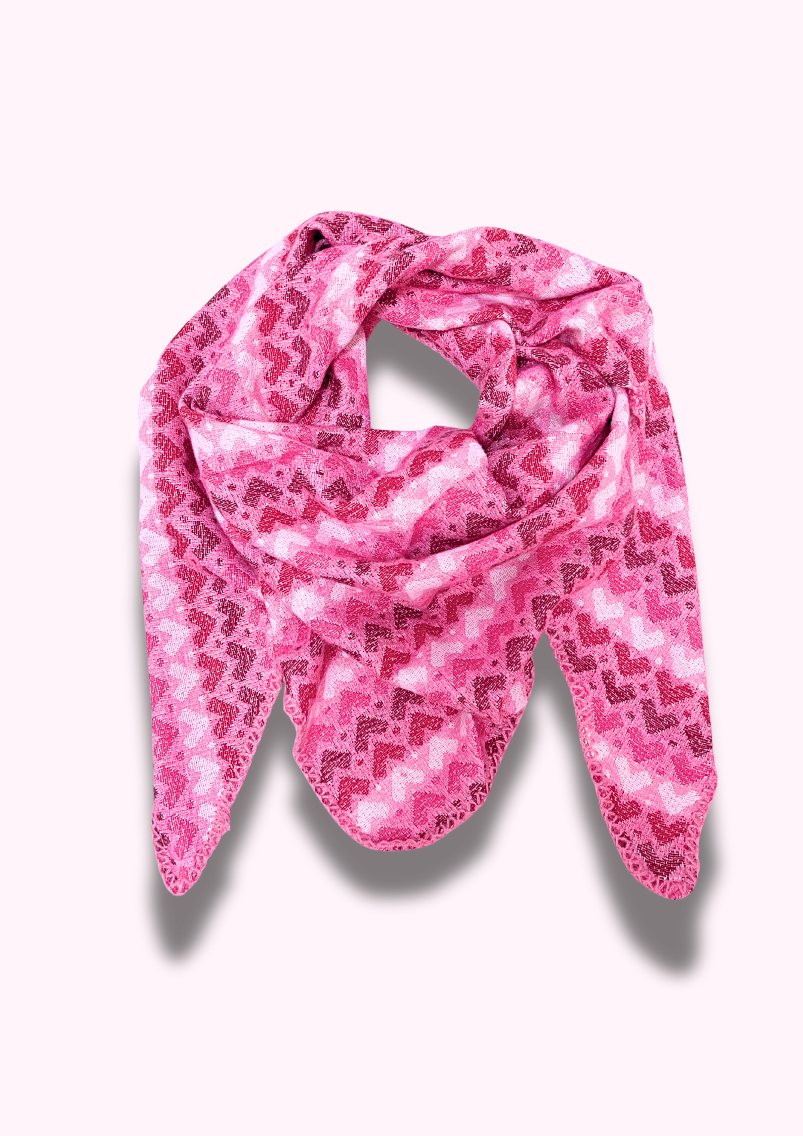 Dreiecksschal „lovely“, pink