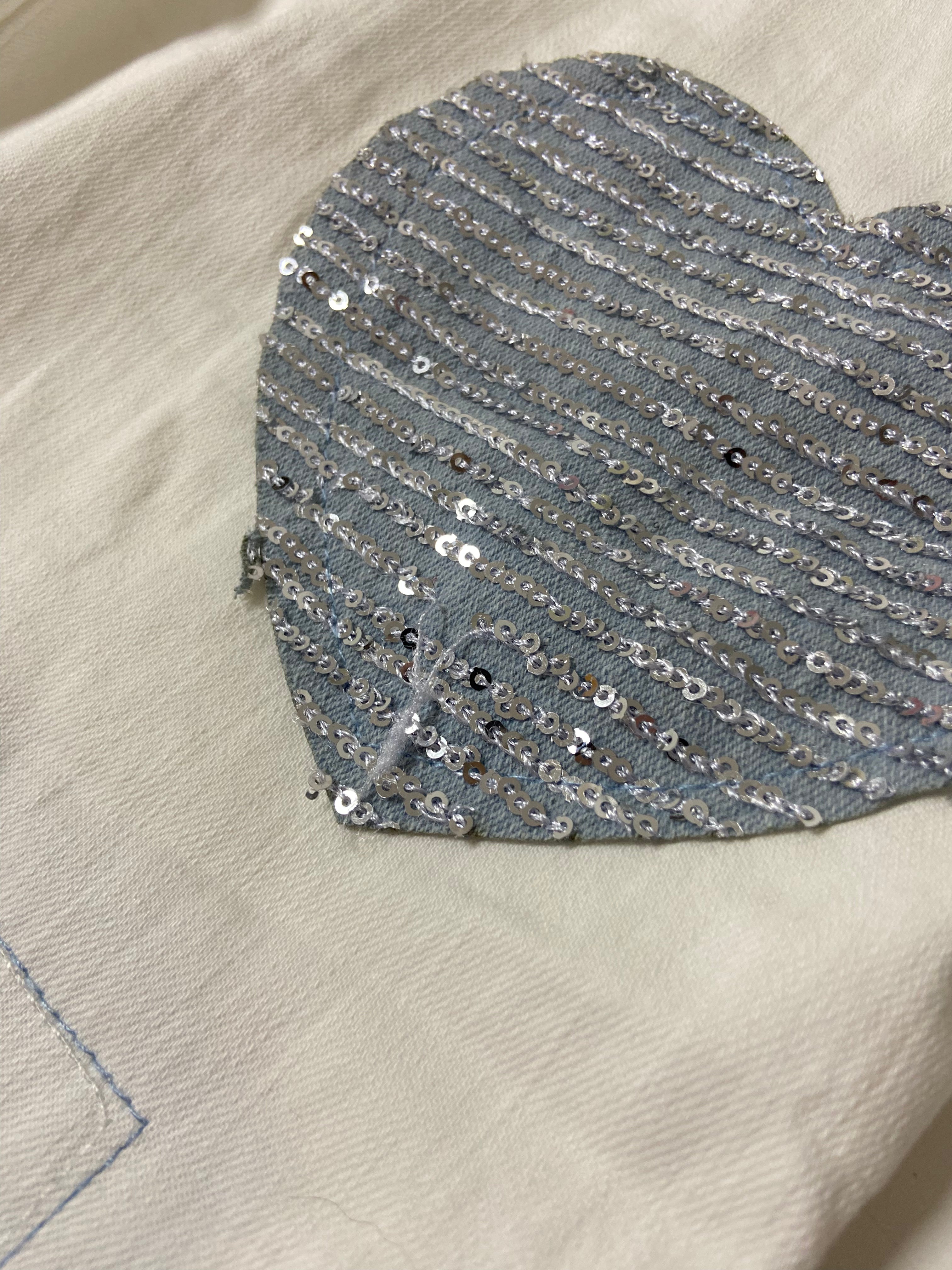 Zweite Wahl - Sexy Woman Jeans "blue hearts" - Vom Umtausch ausgeschlossen