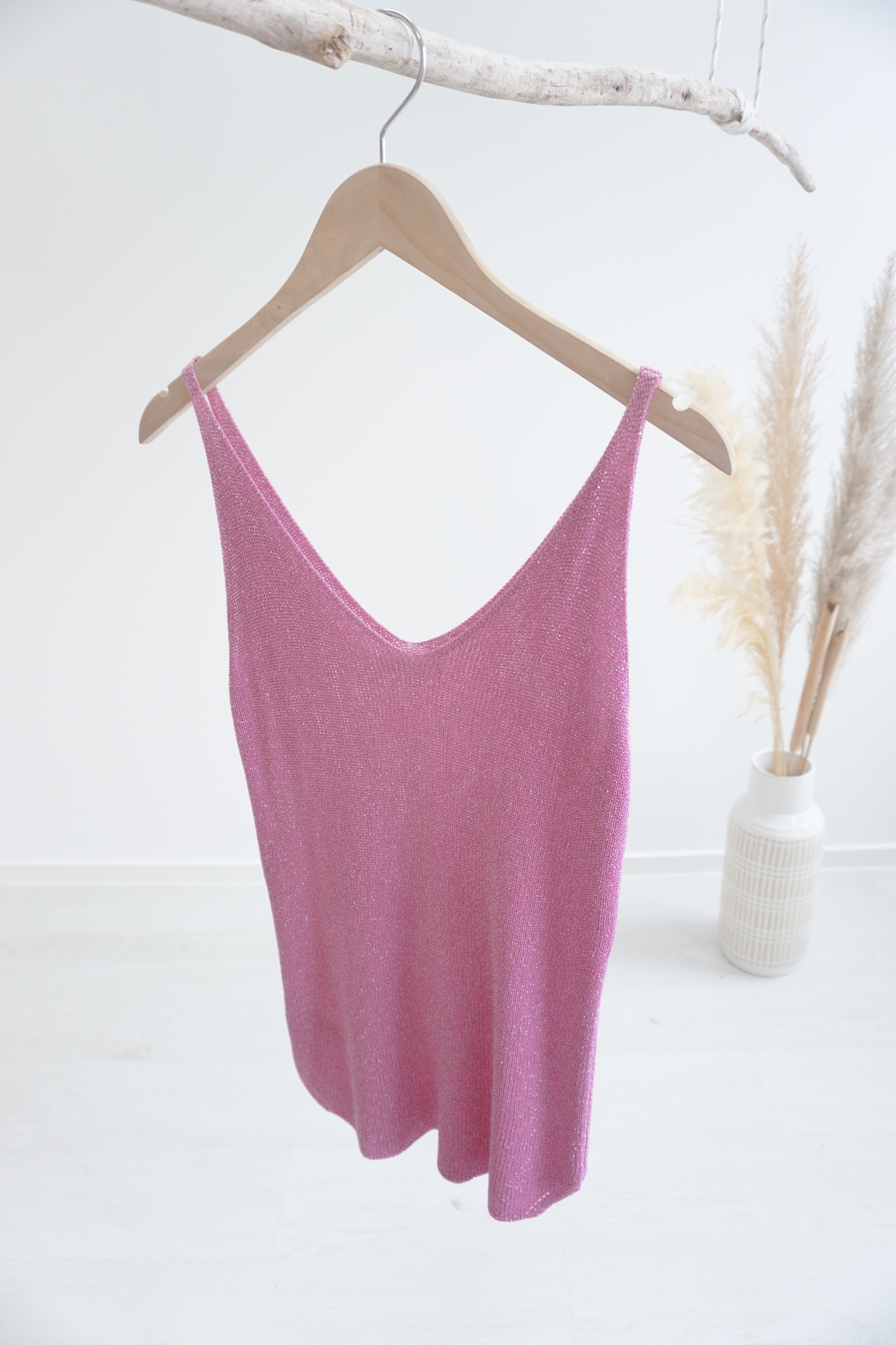 Top "sparkle", candy pink