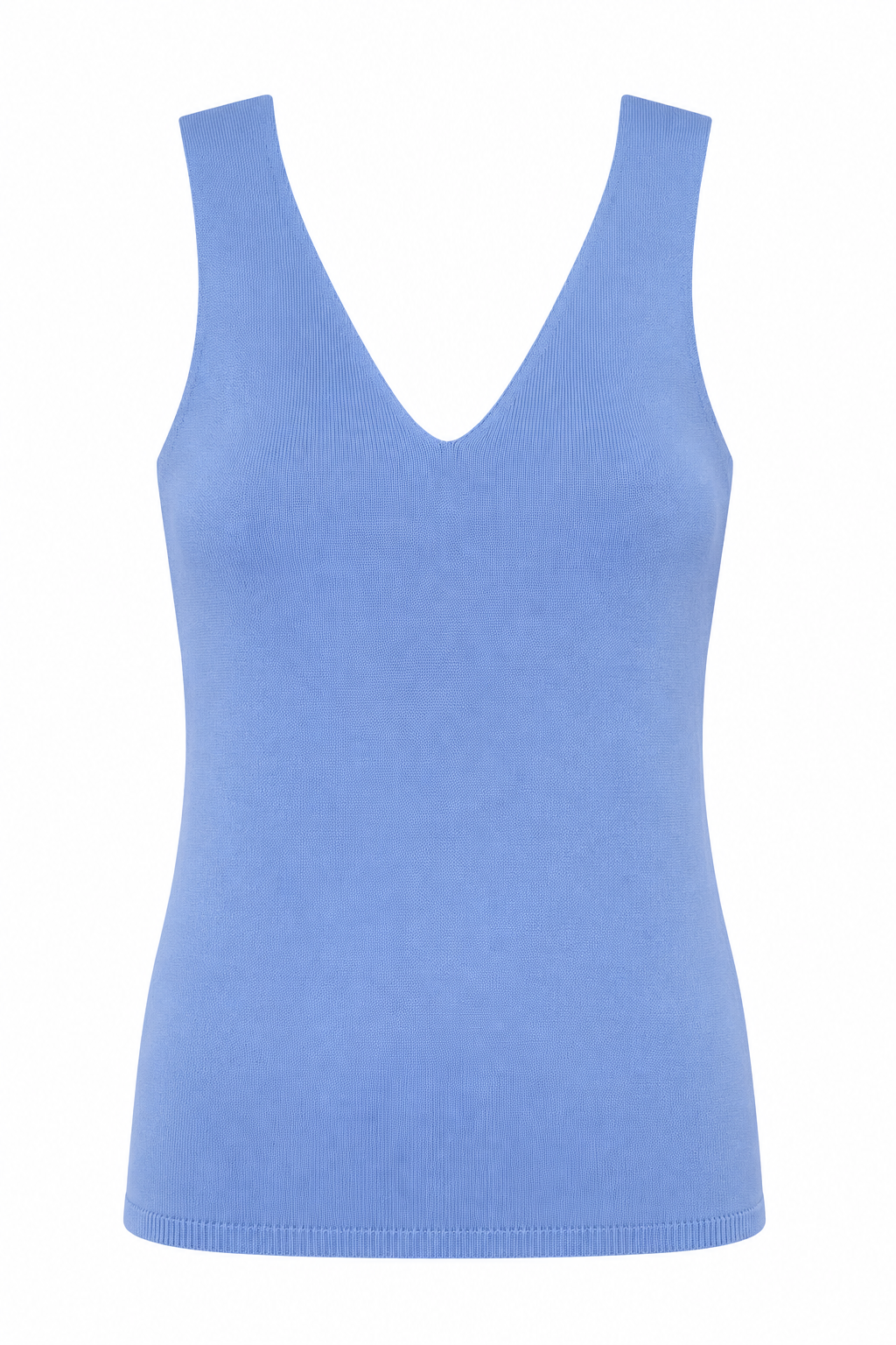 Basic Feinstricktop, blau