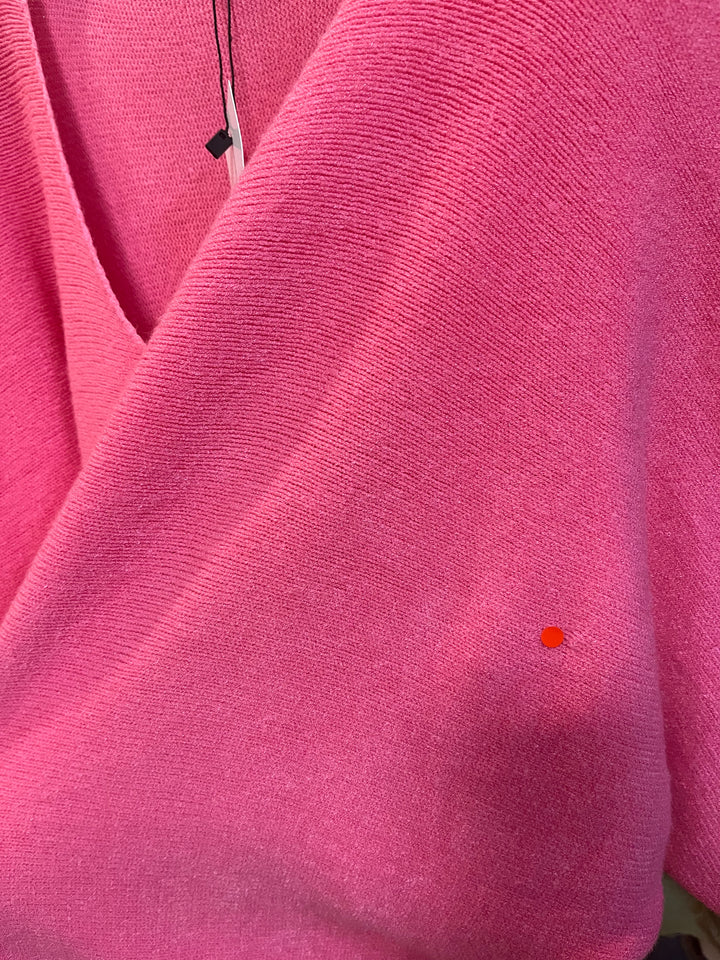 Zweite Wahl - Feinstrickpulli mit Fledermausärmeln, pink - kein Umtausch
