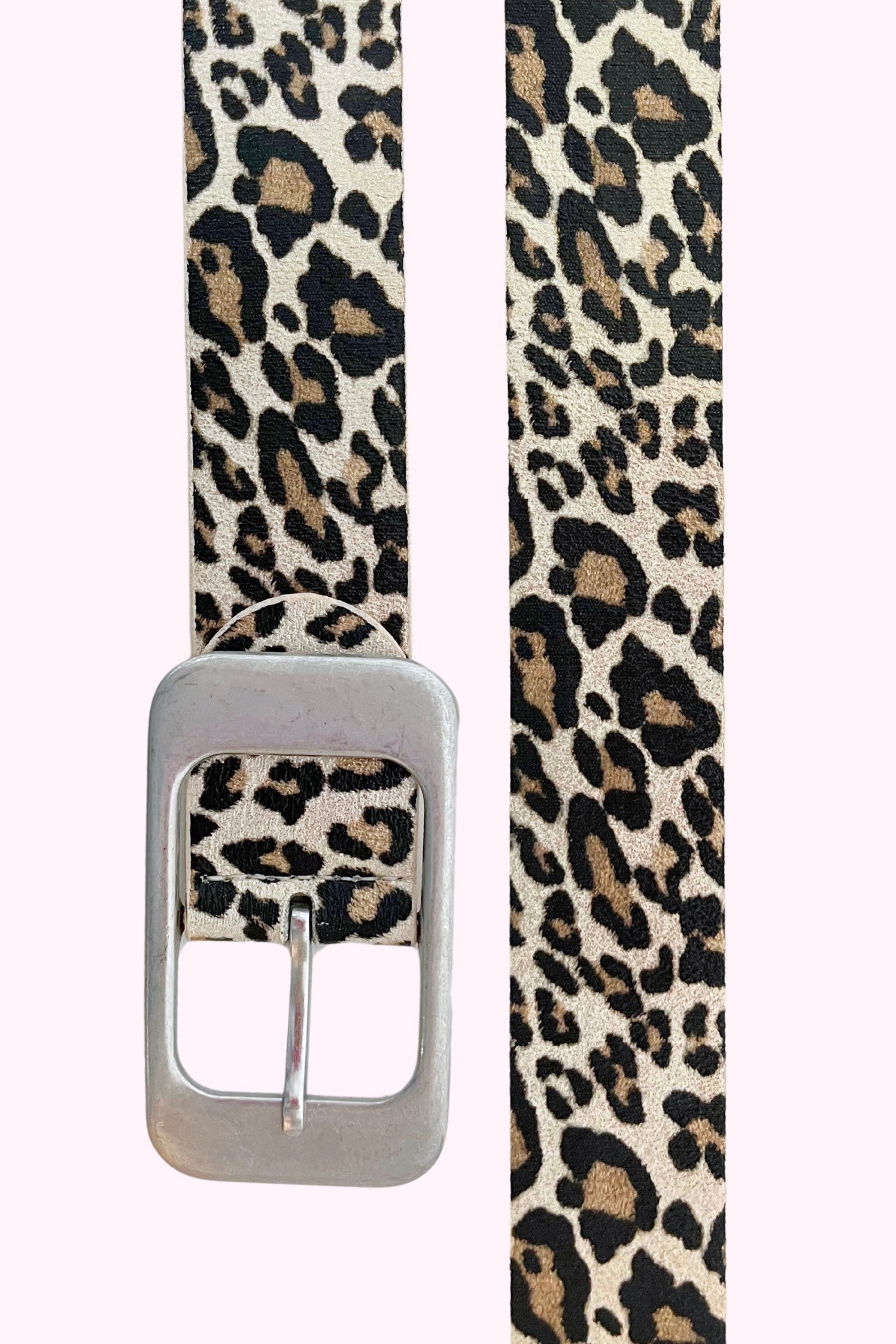 Ledergürtel "Leo" beige/gold