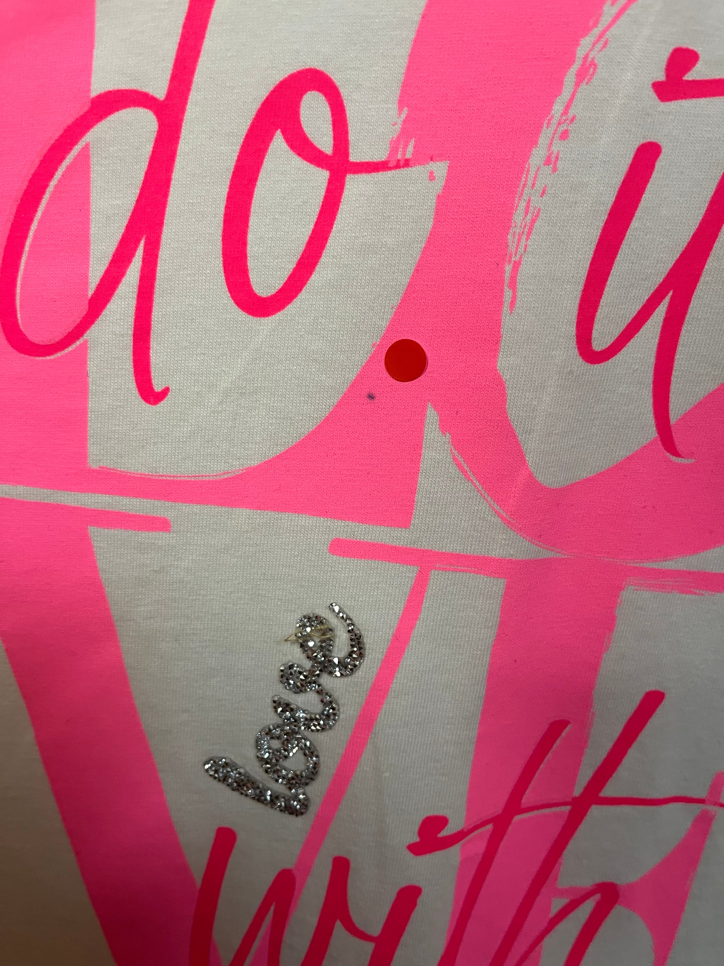 Zweite Wahl- Langarmshirt „with LOVE“, weiß - kein Umtausch