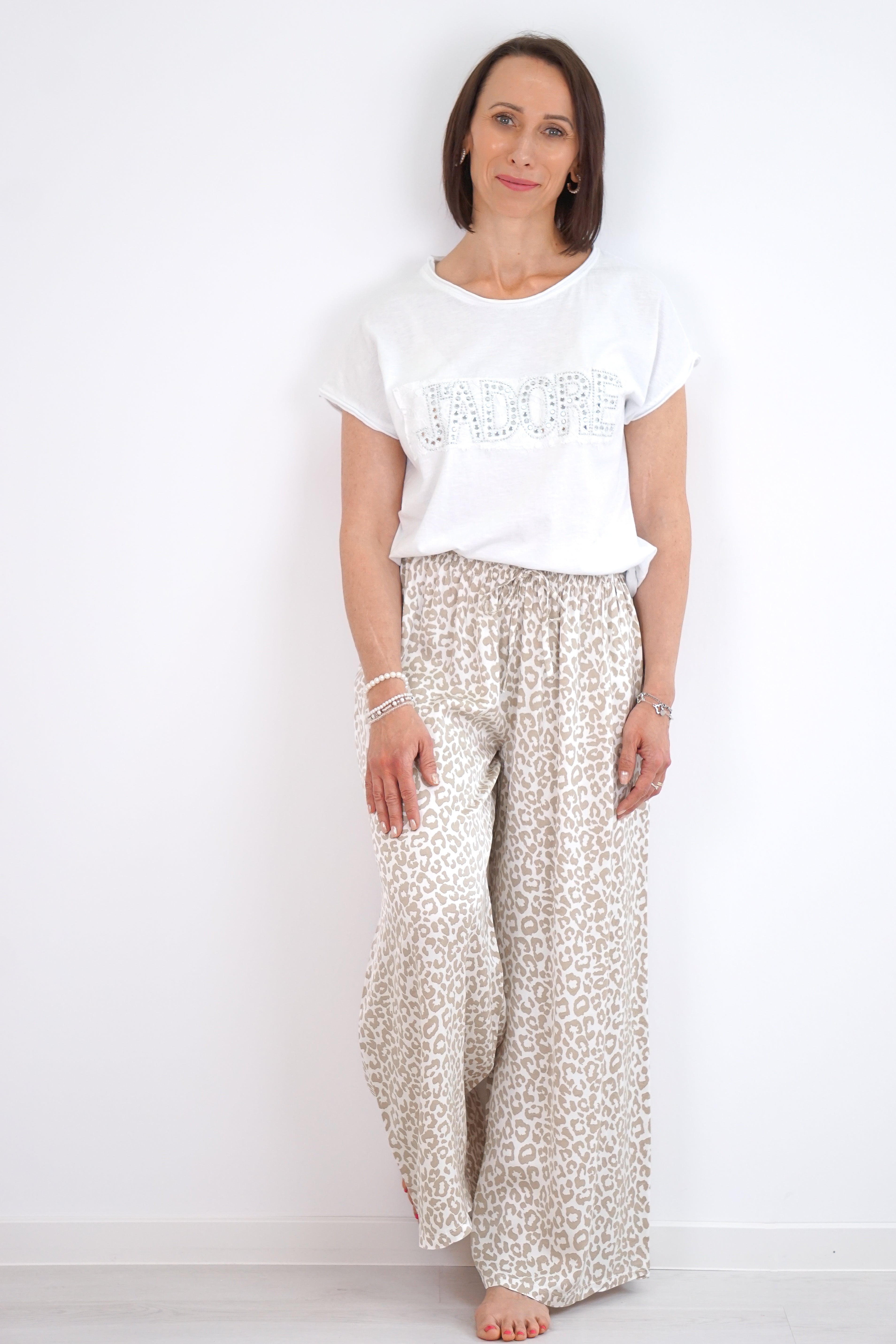 T-Shirt "JADORE", weiß