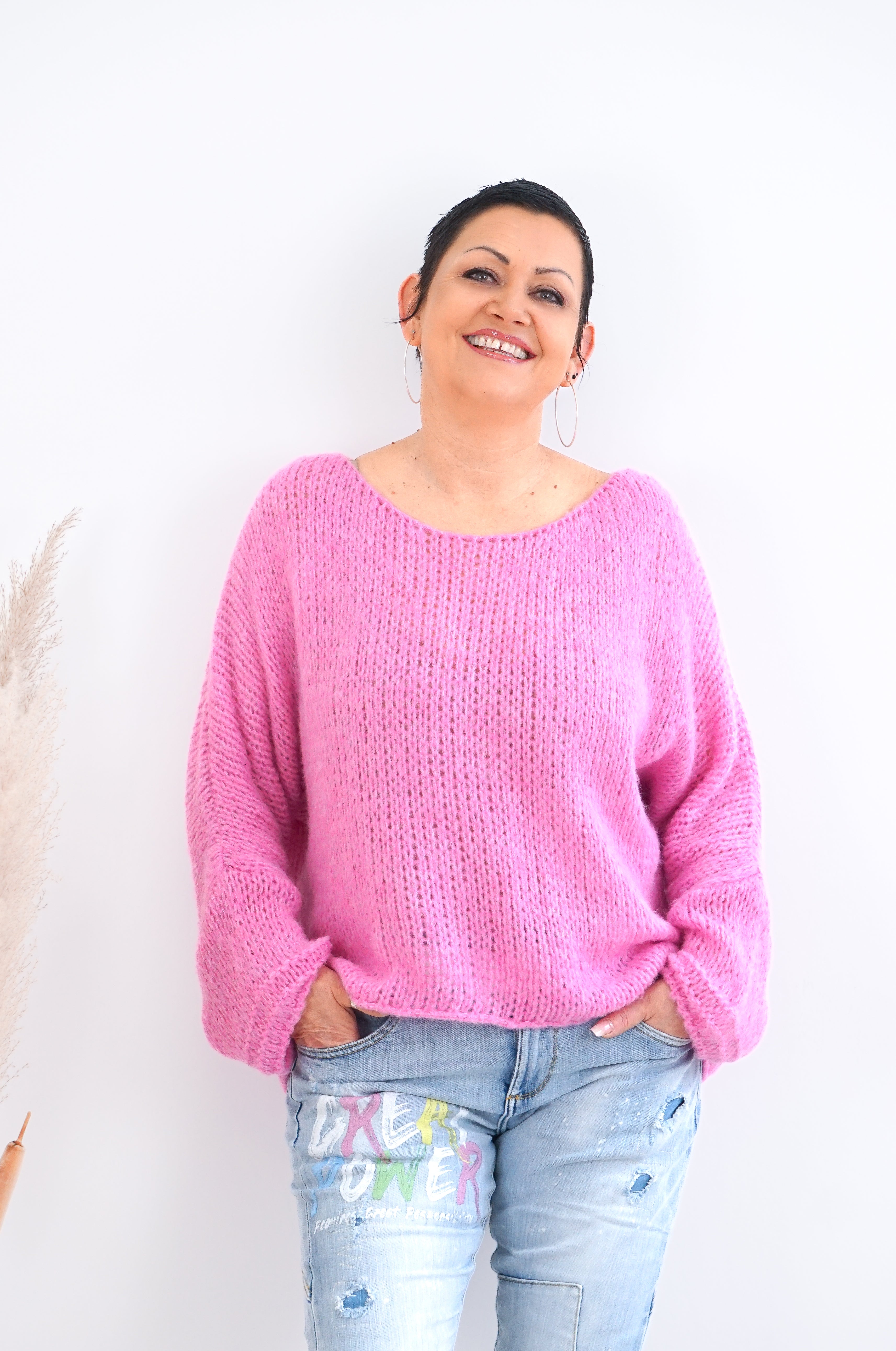 Basic Strickpulli, Candy pink