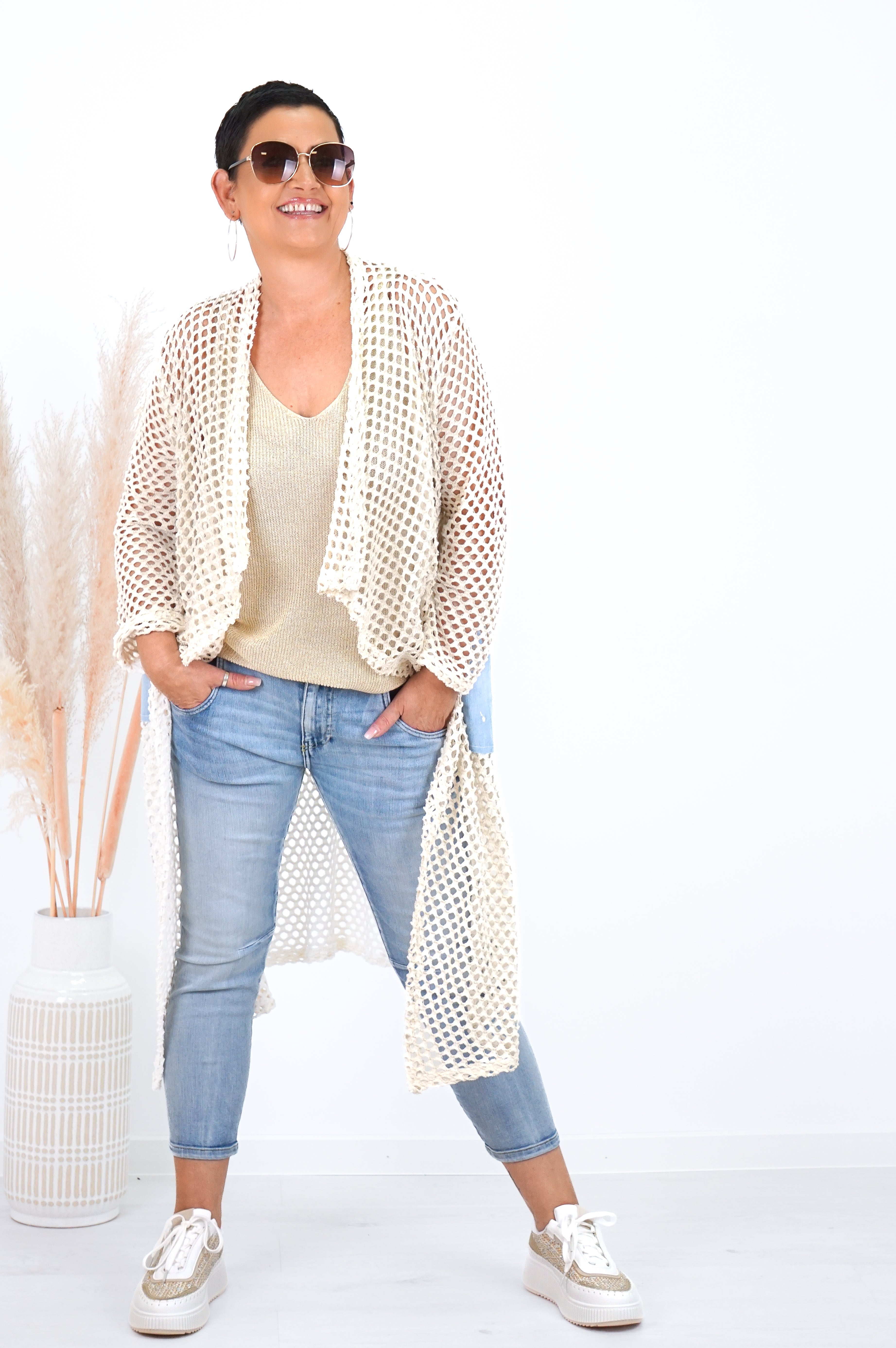 Sexy Woman Jeans mit schöner Waschung