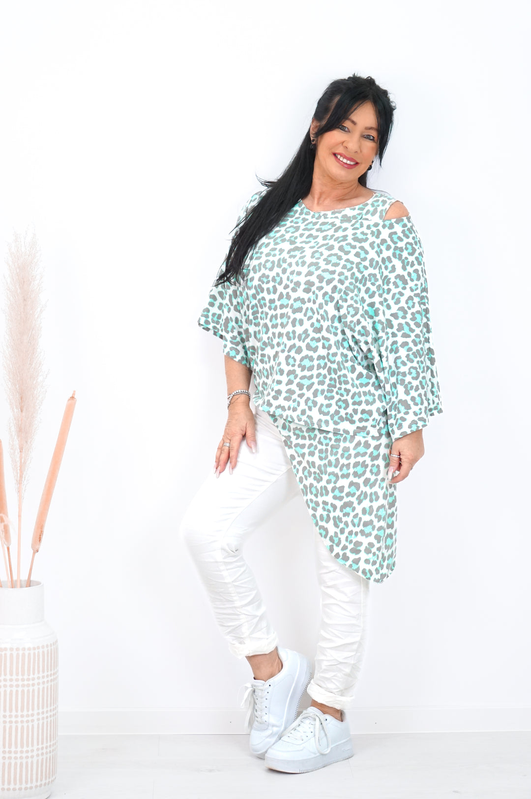 Asymmetrisches Top "Leo", mint
