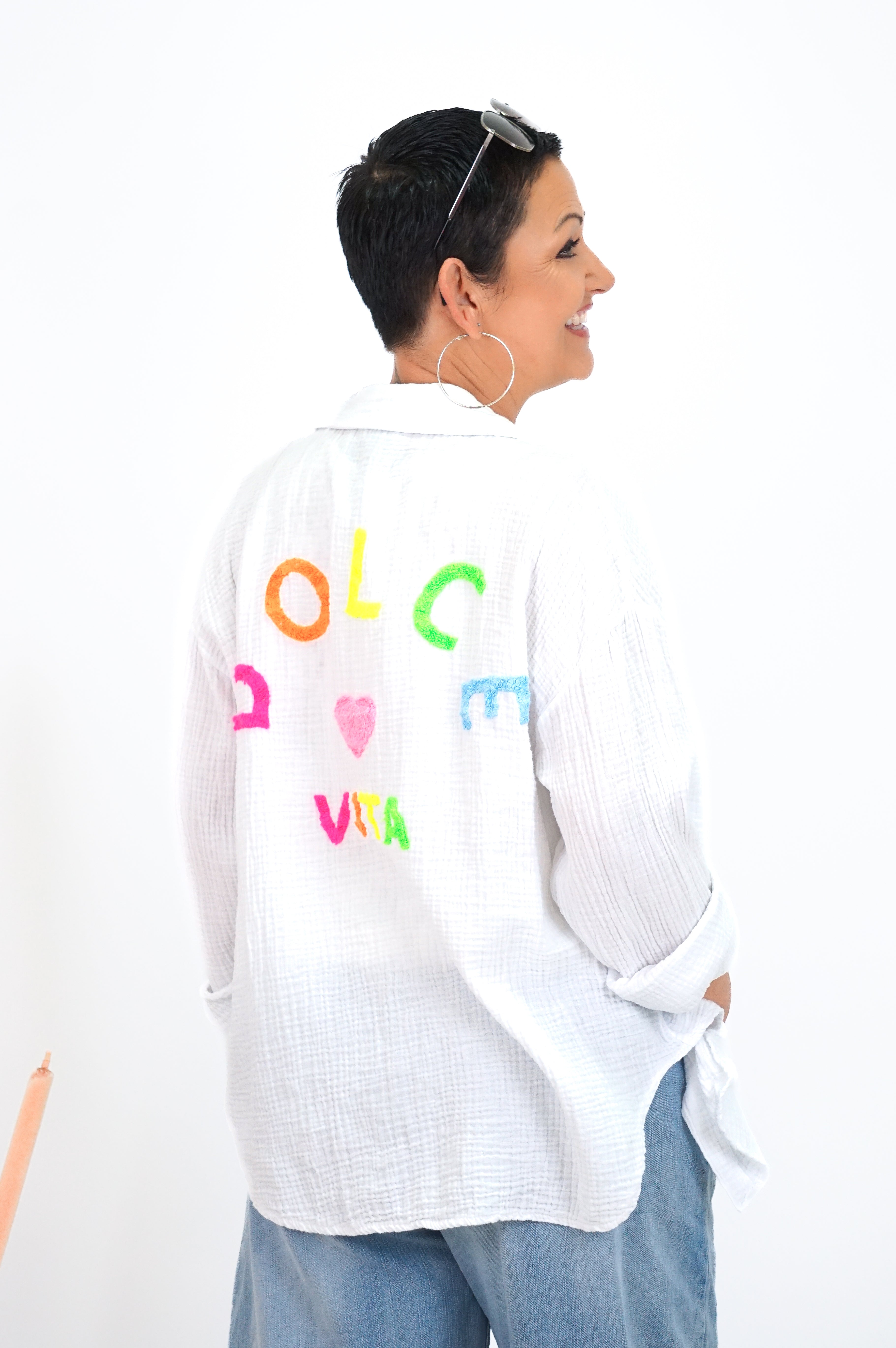 Musselin Hemd "DOLCE VITA"