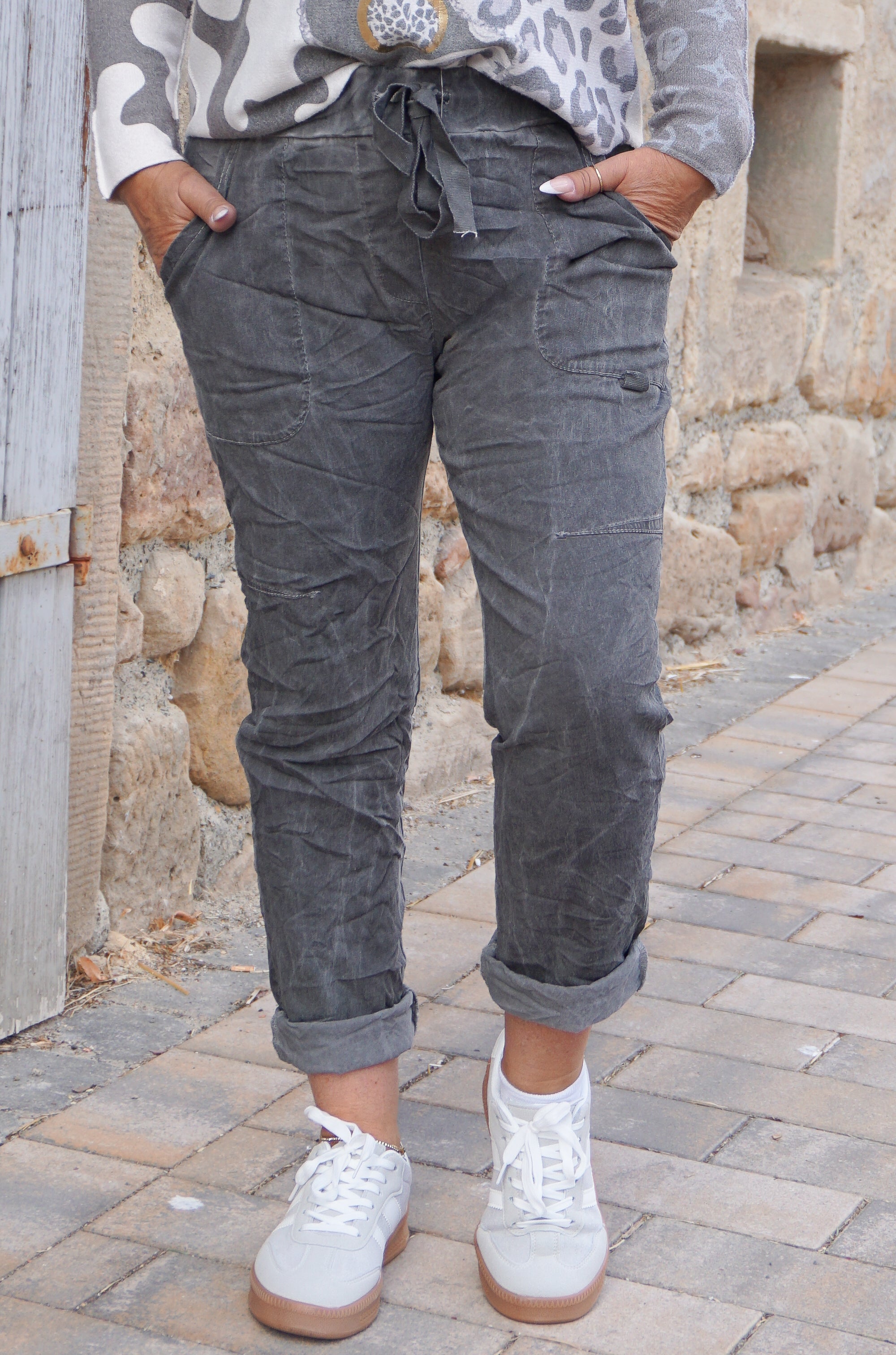 Basic Jogpant, grau