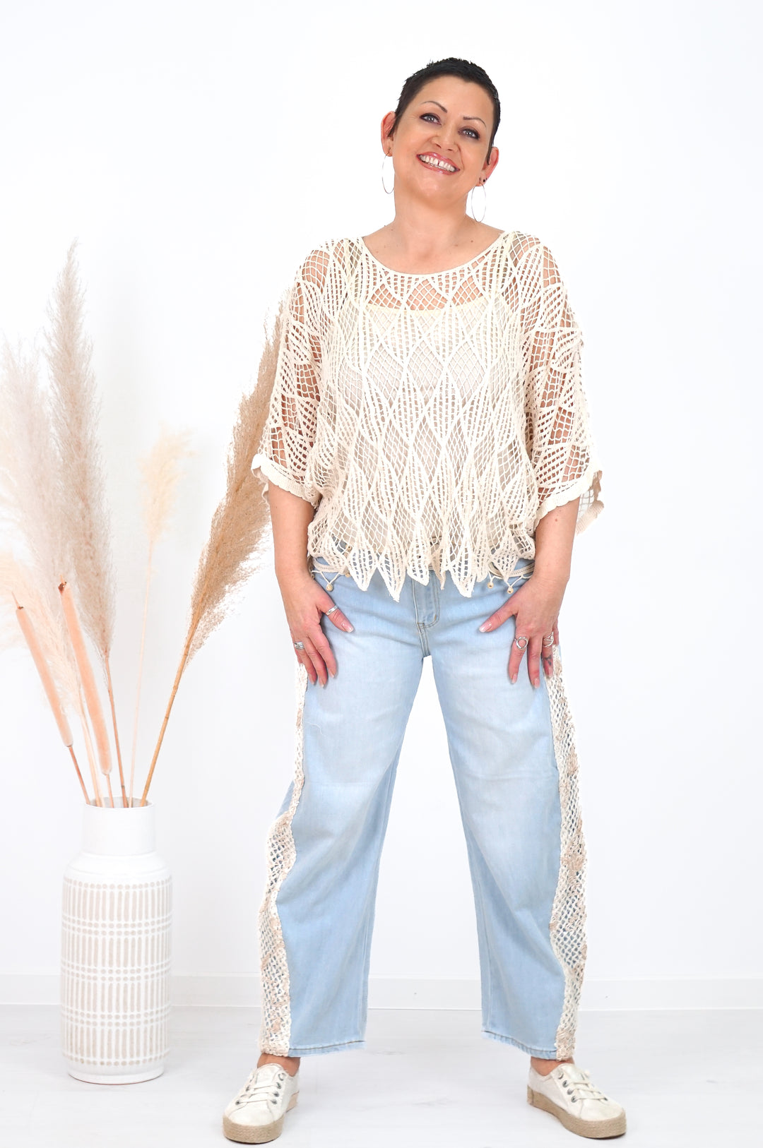 Sexy Woman Barrel Jeans "Boho"