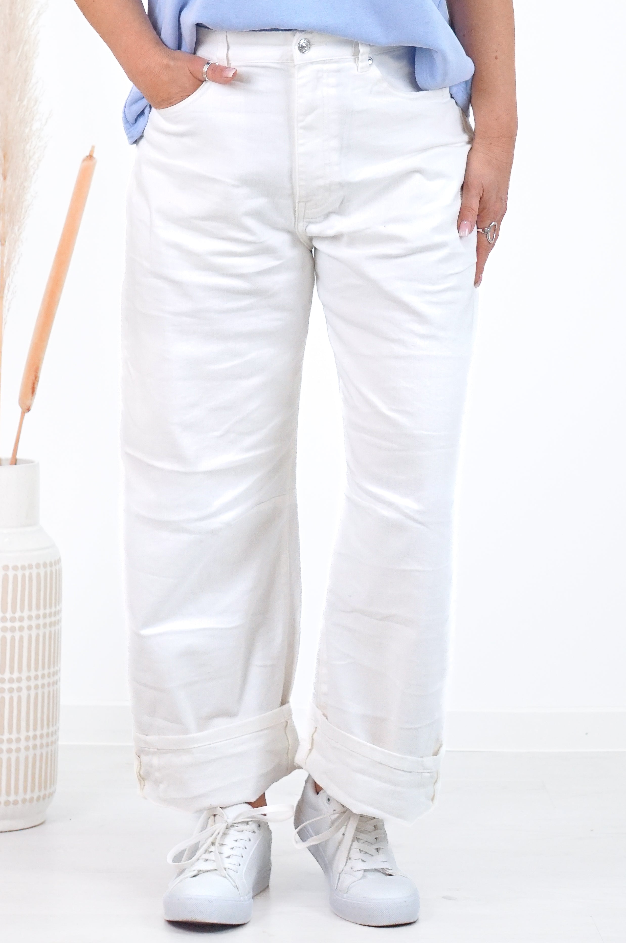 Sexy Woman Jeans mit weitem Bein