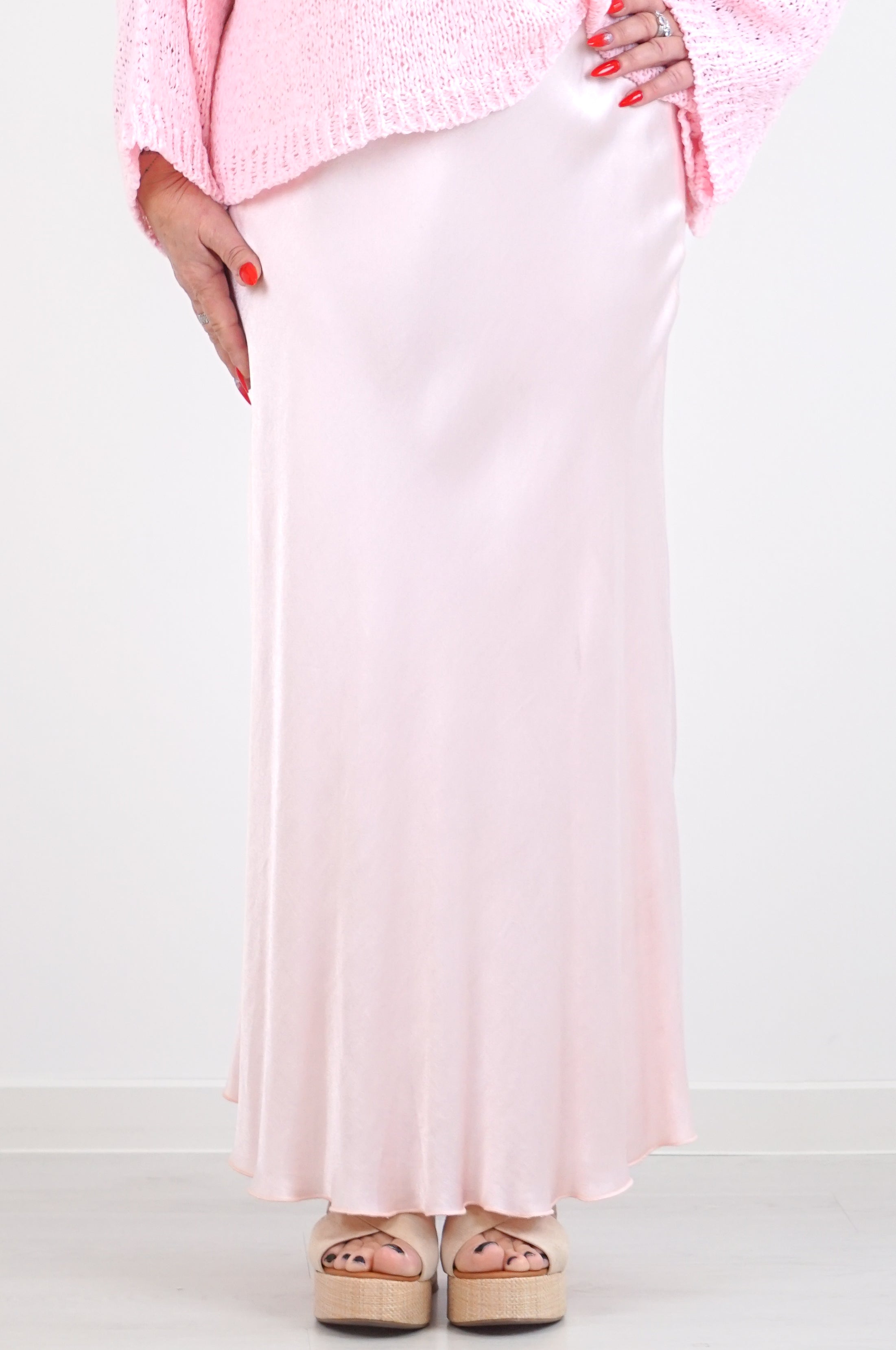 Satinrock, rosa
