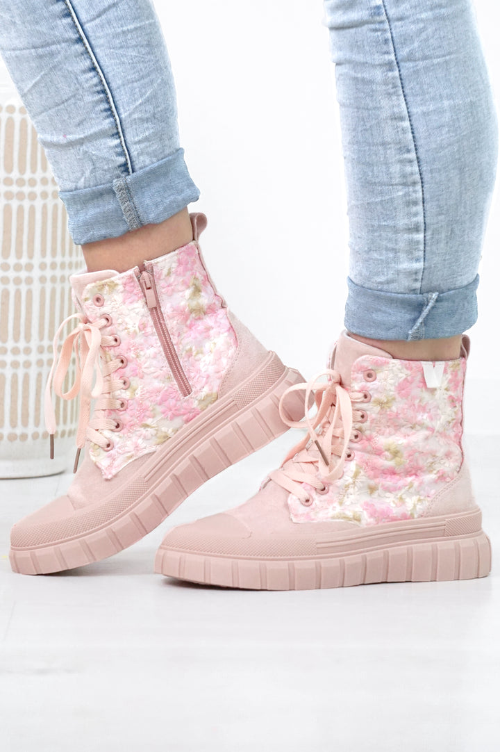 Hoher Sneaker "Blossom"