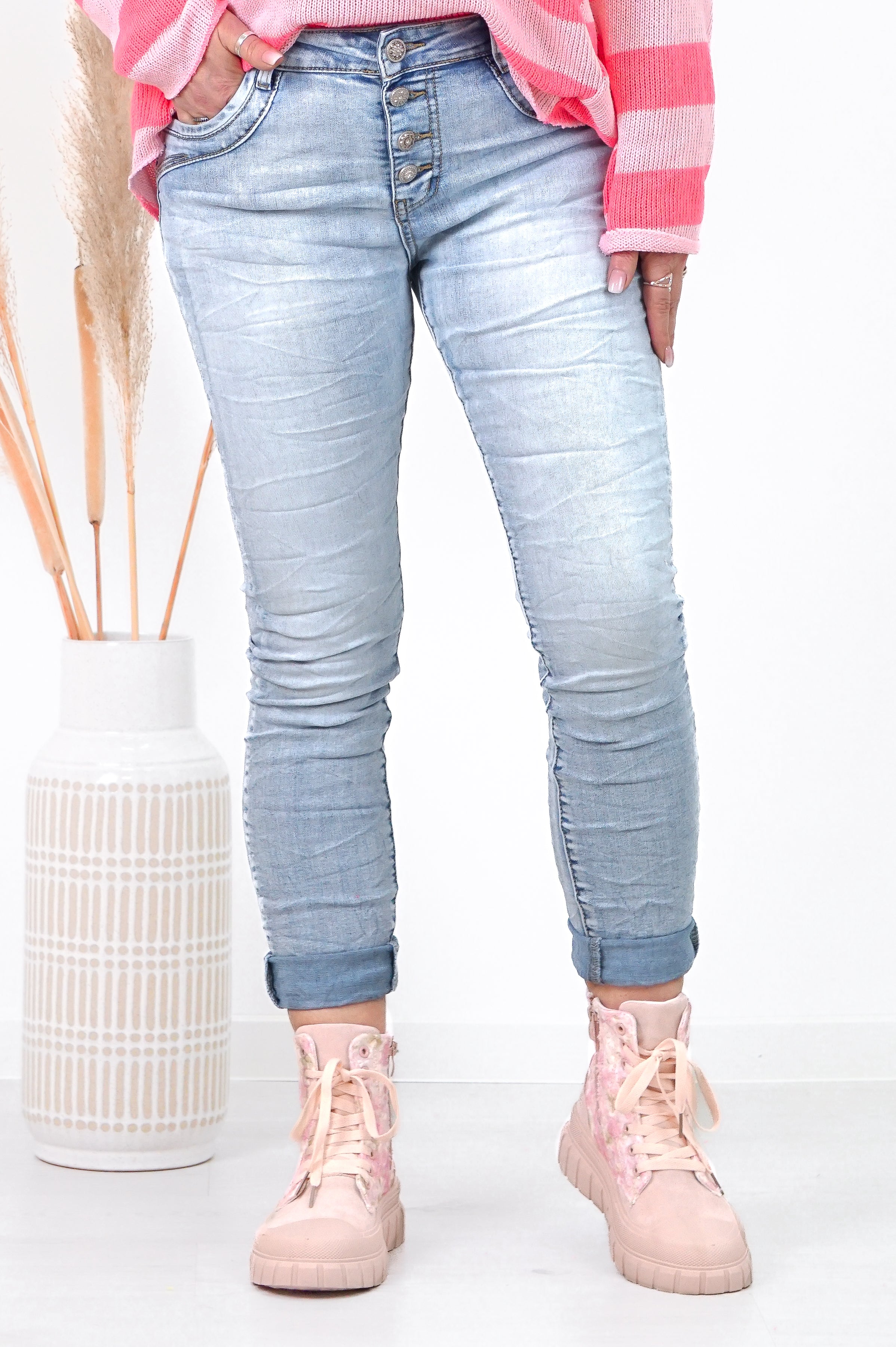 Jewelly Jeans in heller Waschung